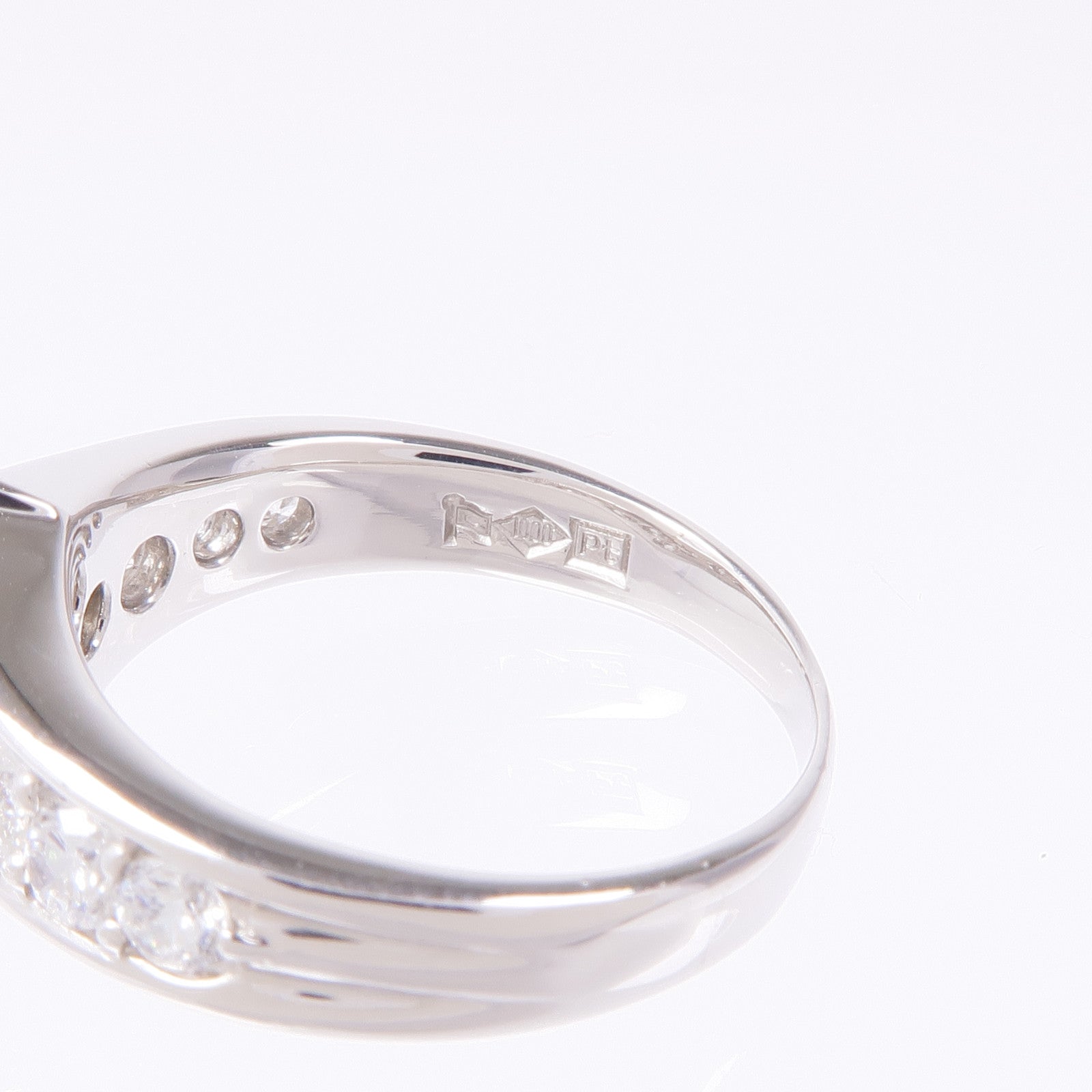 JEWELRY 【激減優惠】PT1000鉑金Diamond Ring鑽石戒指US#5.75