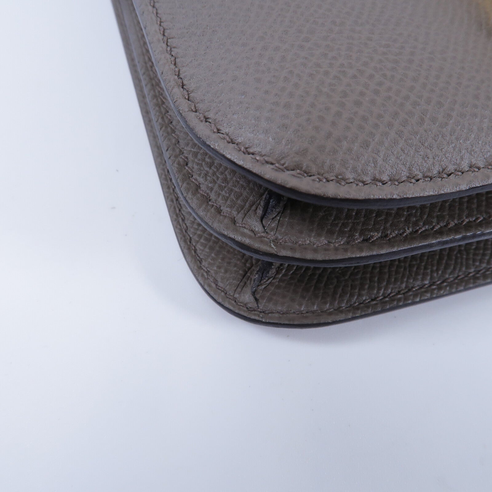 HERMES Epsom皮革Constance Mini肩背袋Etain