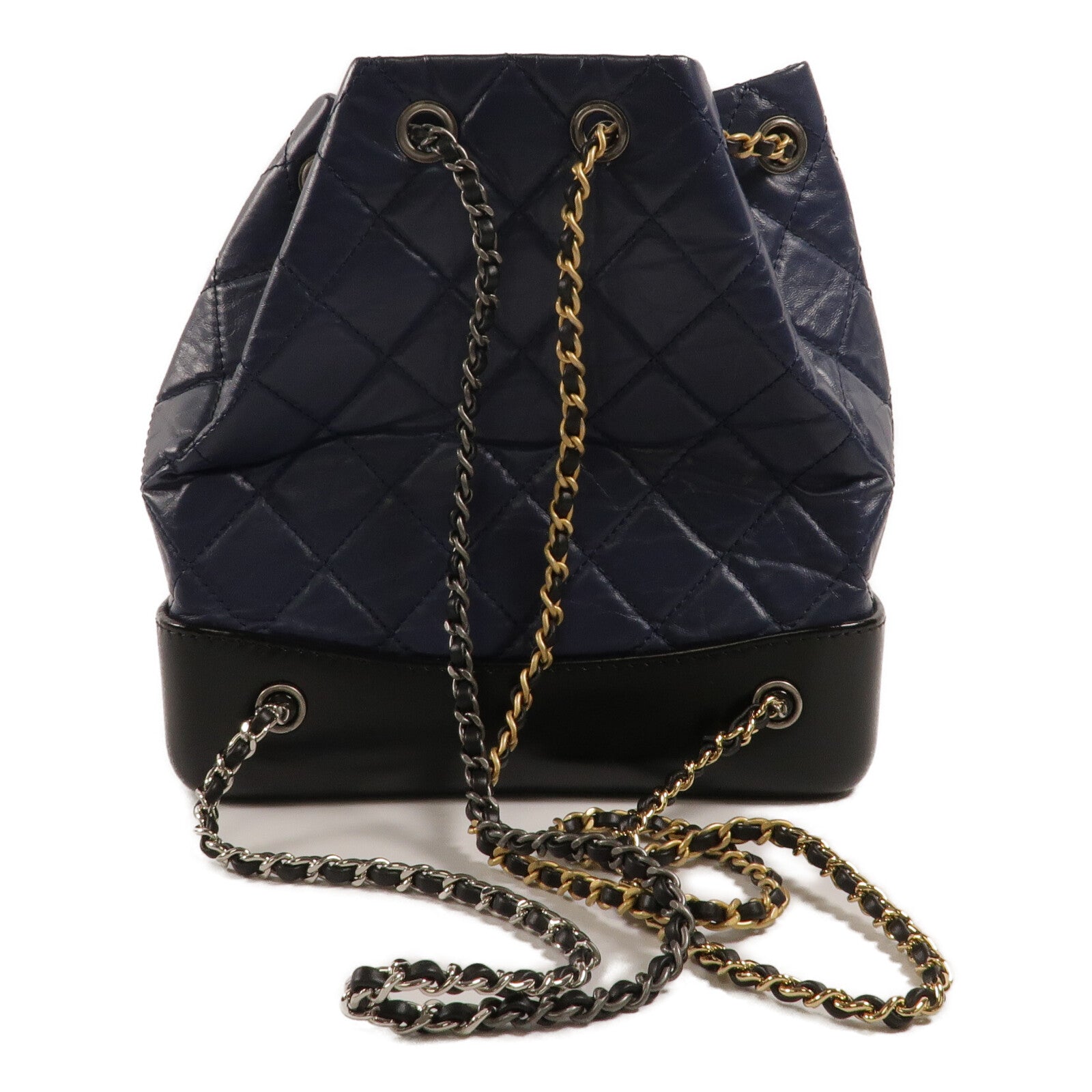 CHANEL 牛皮皮革Gabrielle BackPack鏈帶背包