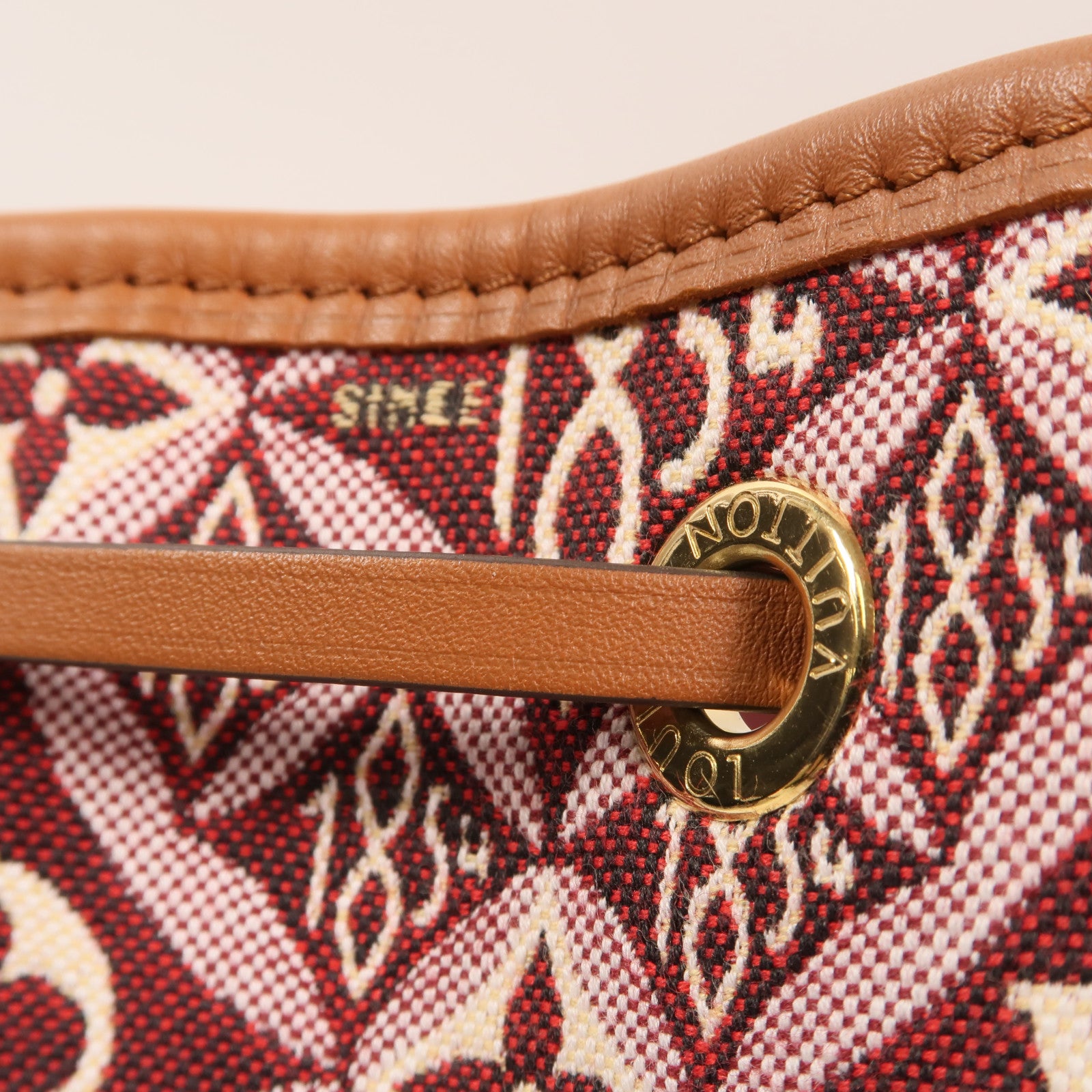 LOUIS VUITTON Monogram Jacquard Since 1854 Petit Noe金扣肩背袋