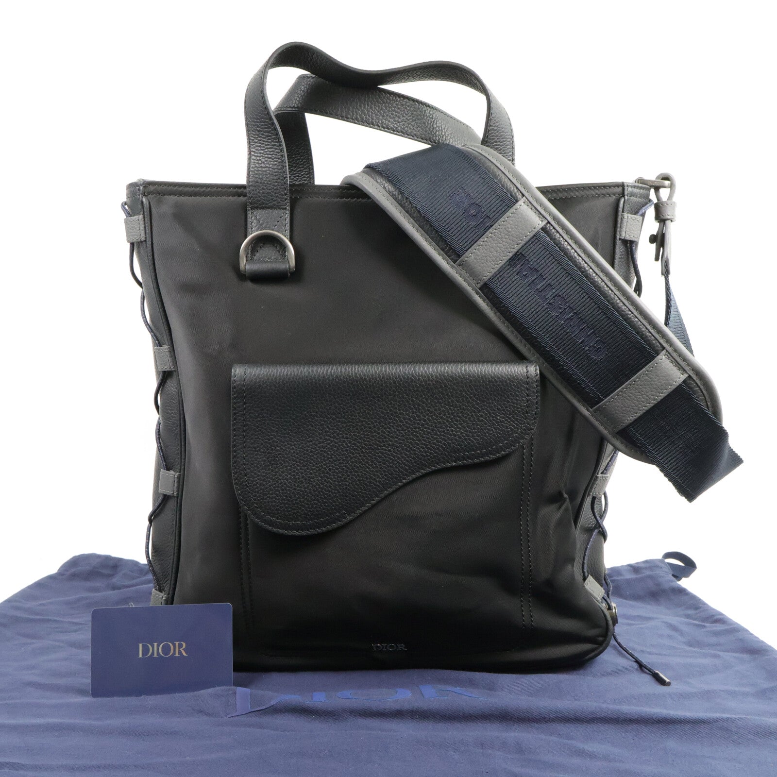 Dior 尼龍Sanddle手挽肩背兩用袋