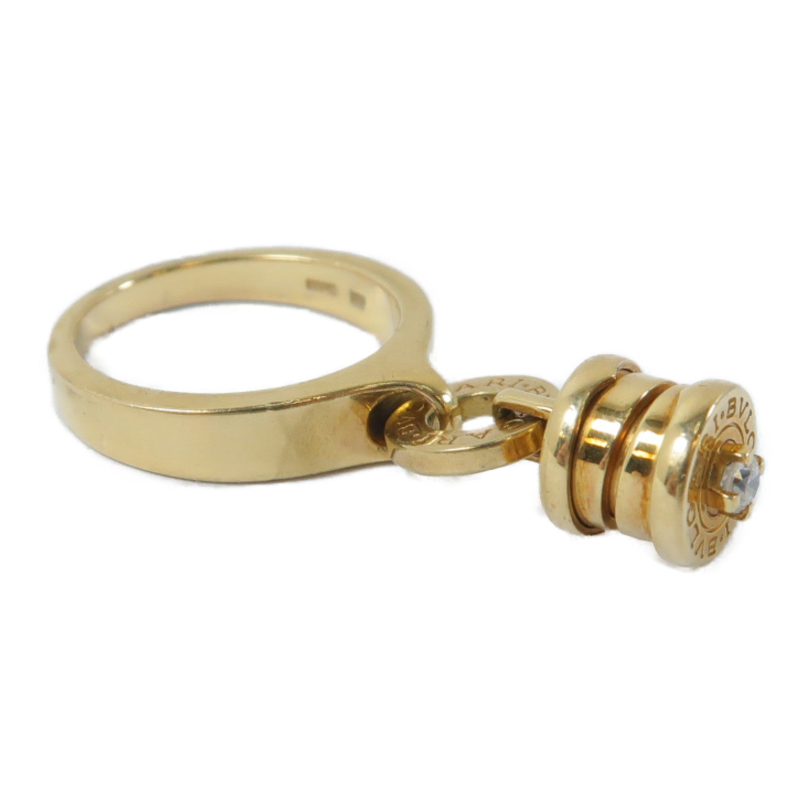 BVLGARI 18K黃金B-Zero Element Dia Ring戒指US#5.25