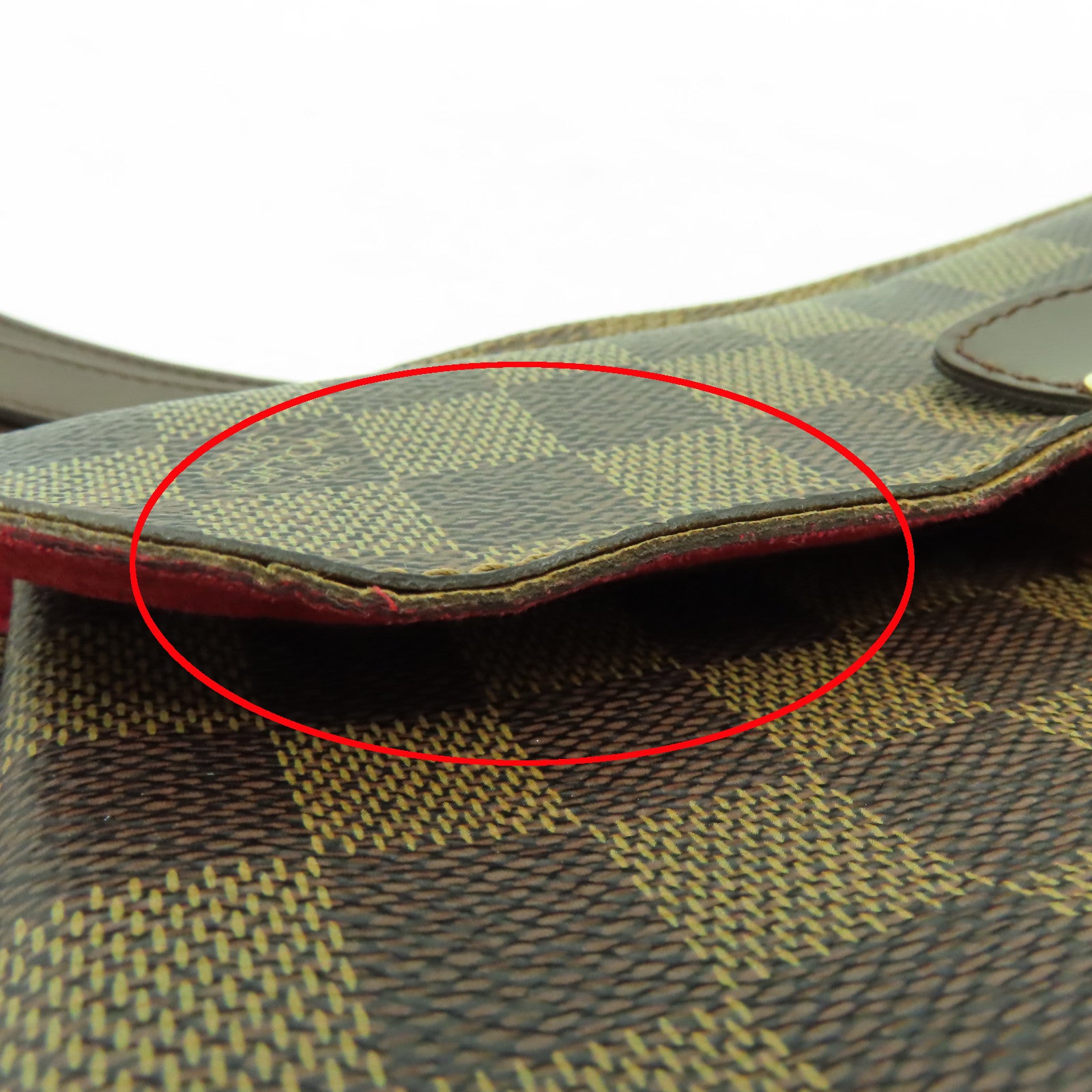 LOUIS VUITTON 【激減優惠】Damier Ravello GM金扣肩背袋啡色