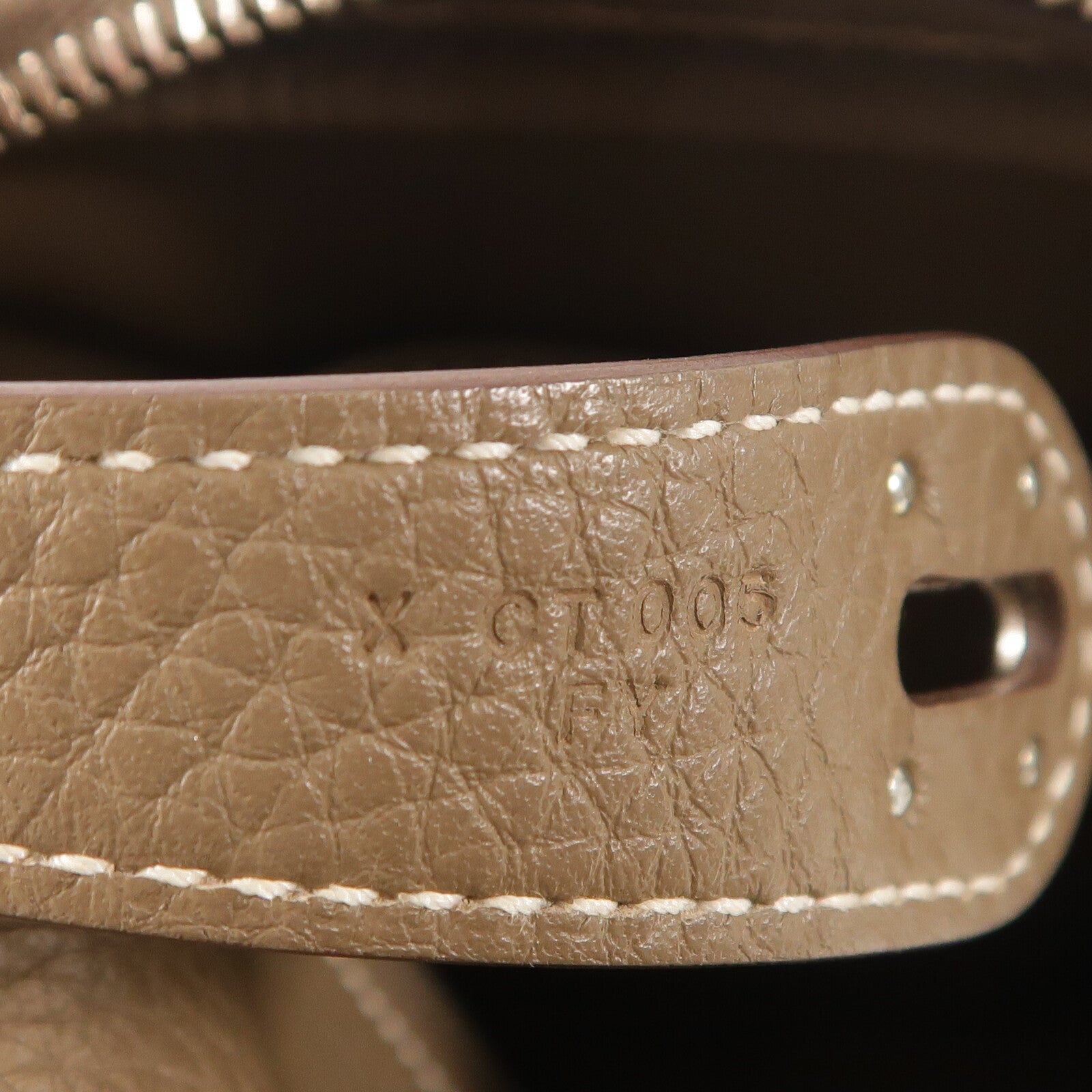HERMES Clemence皮革Lindy 30肩背袋Etoupe