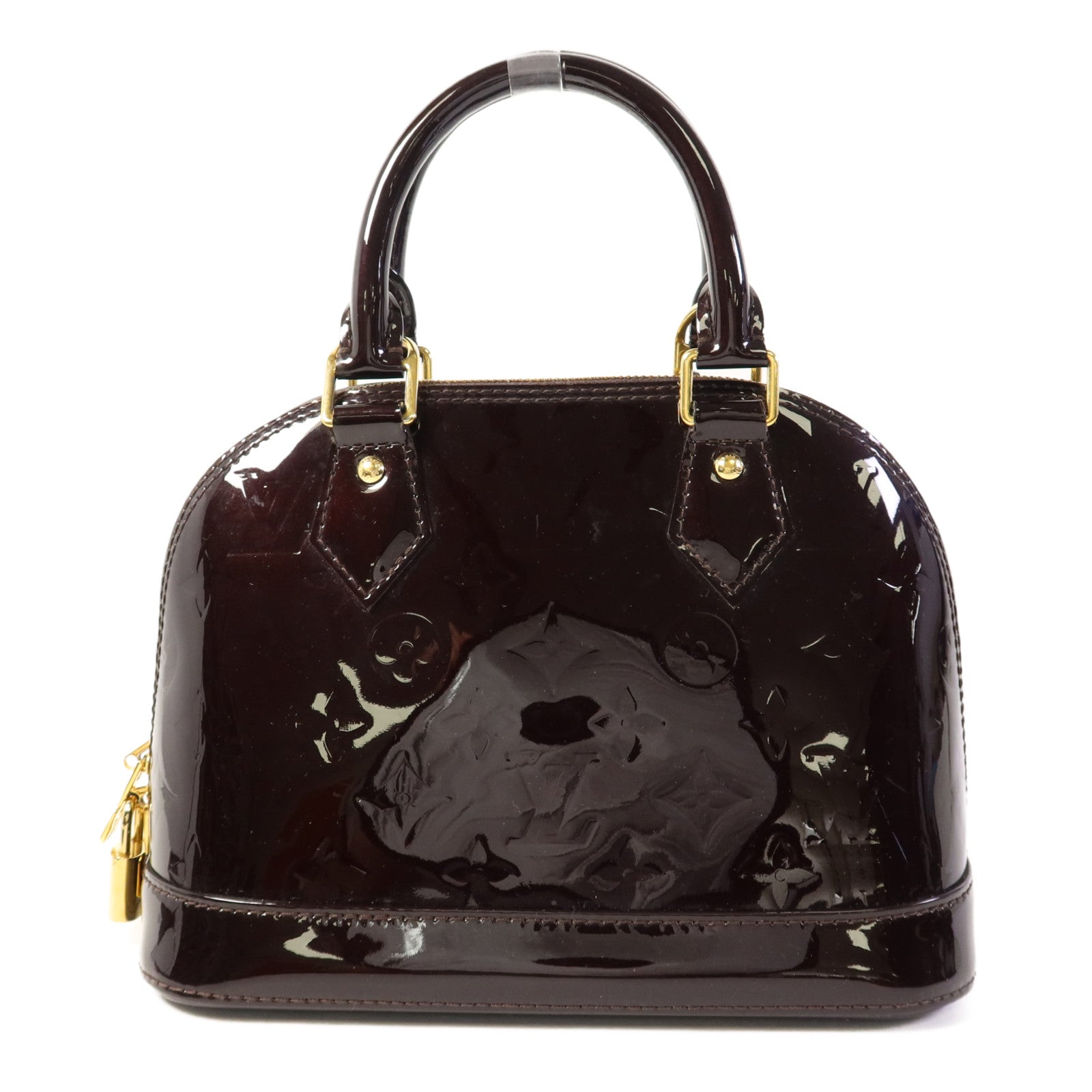 LOUIS VUITTON Vernis Alma BB金扣手挽肩背兩用袋