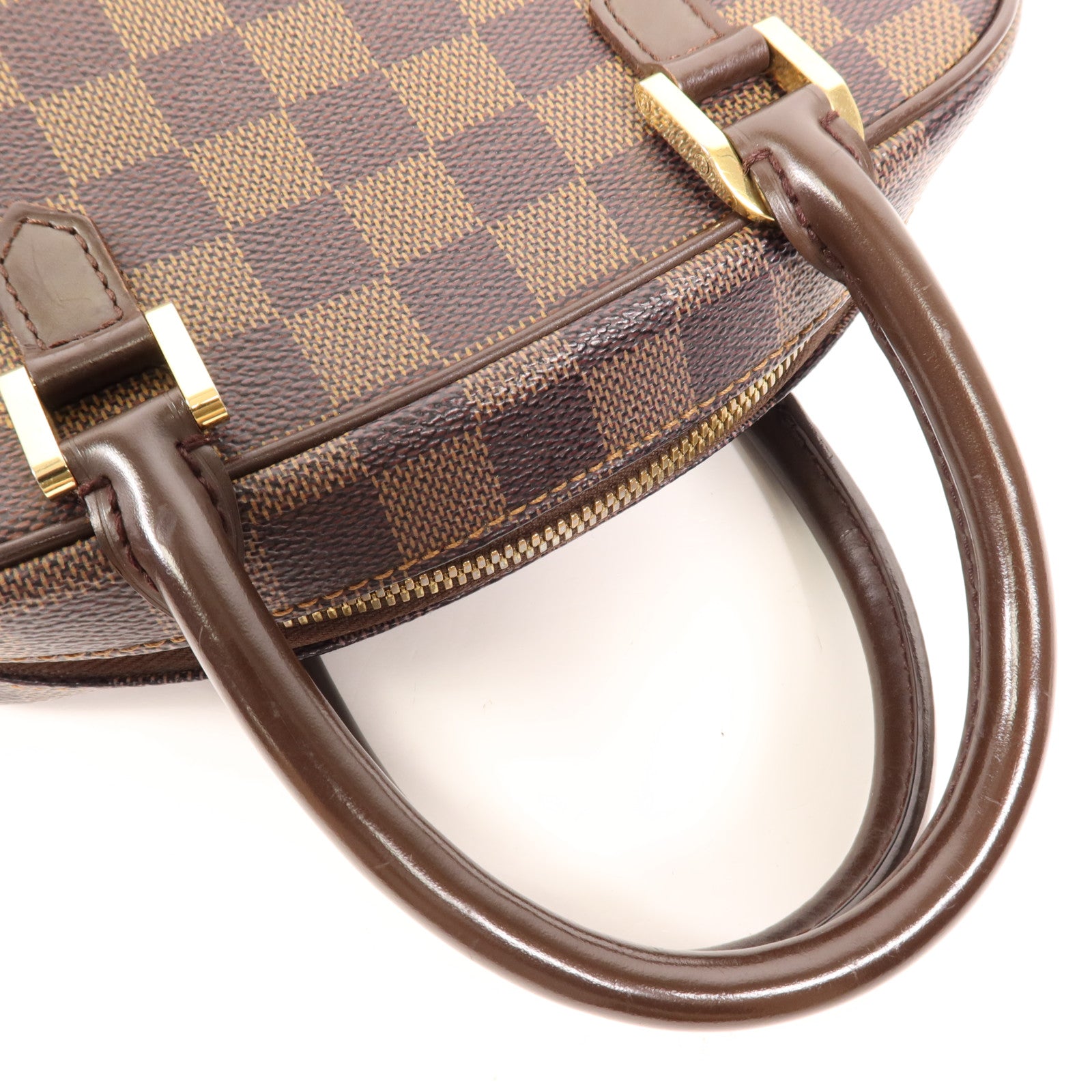 LOUIS VUITTON Damier Sarria Mini金扣手挽袋