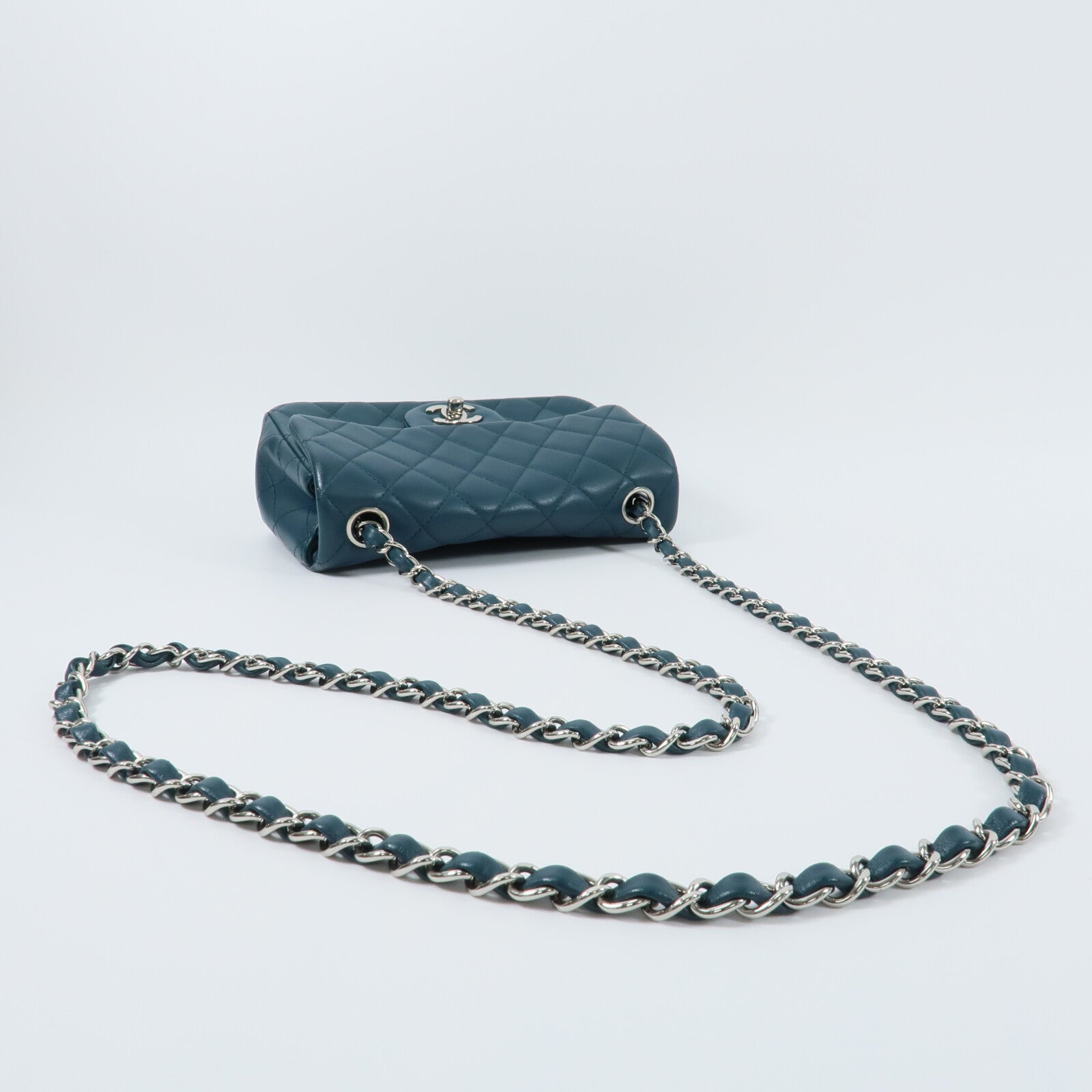CHANEL 羊皮皮革Mini Classic 20鏈帶肩背袋