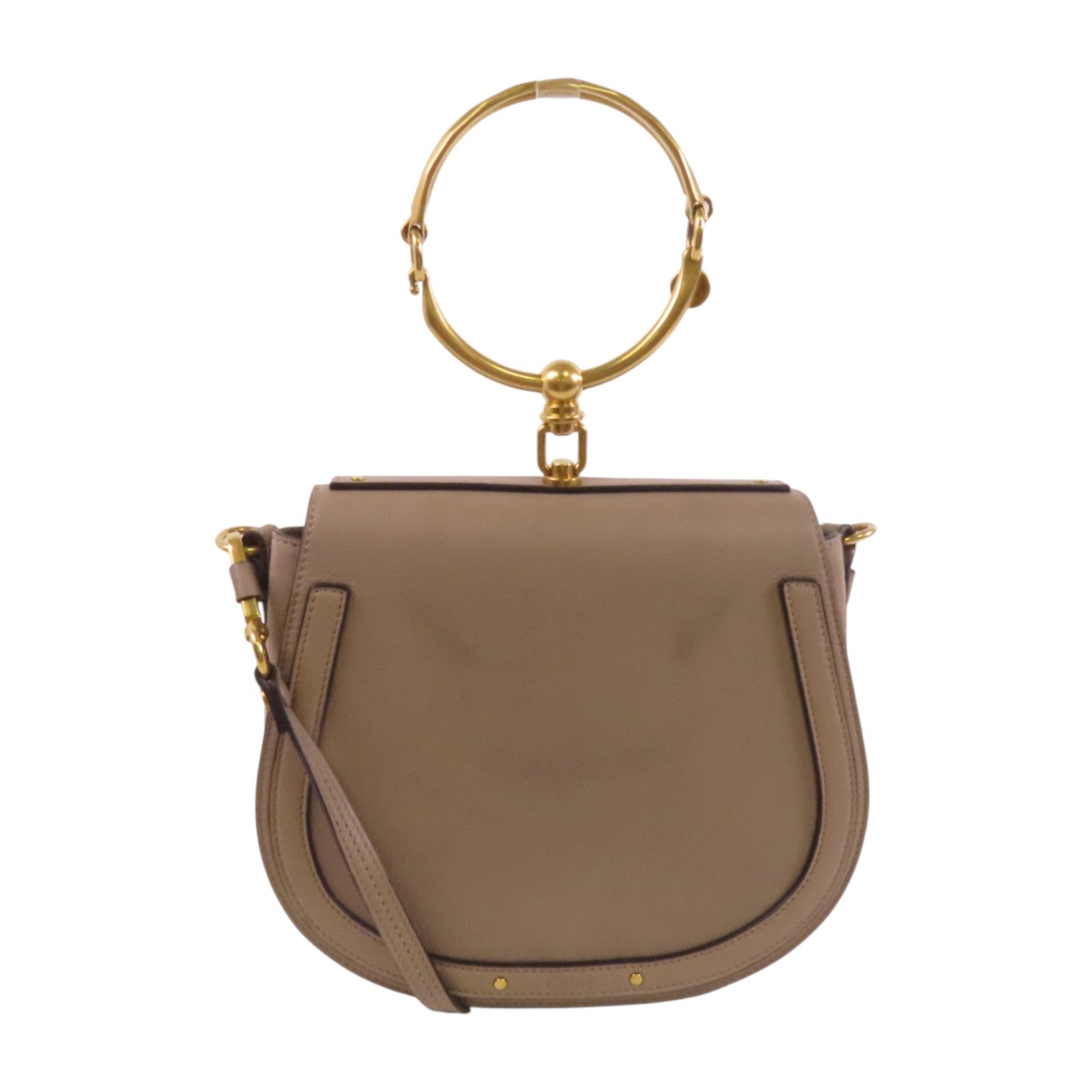 Chloe 牛皮皮革Nile金扣手挽肩背兩用袋