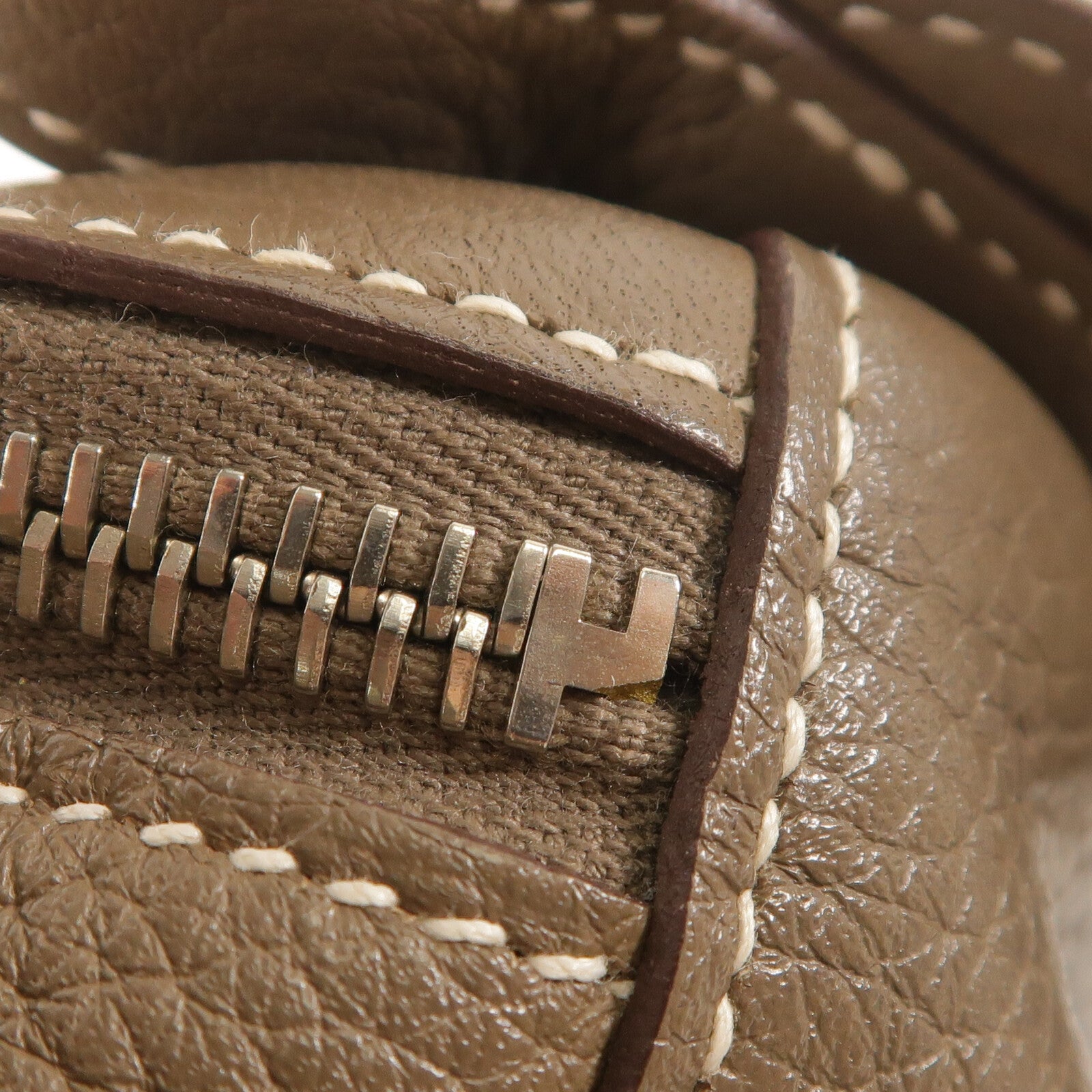 HERMES Clemence皮革Lindy 30肩背袋Etoupe
