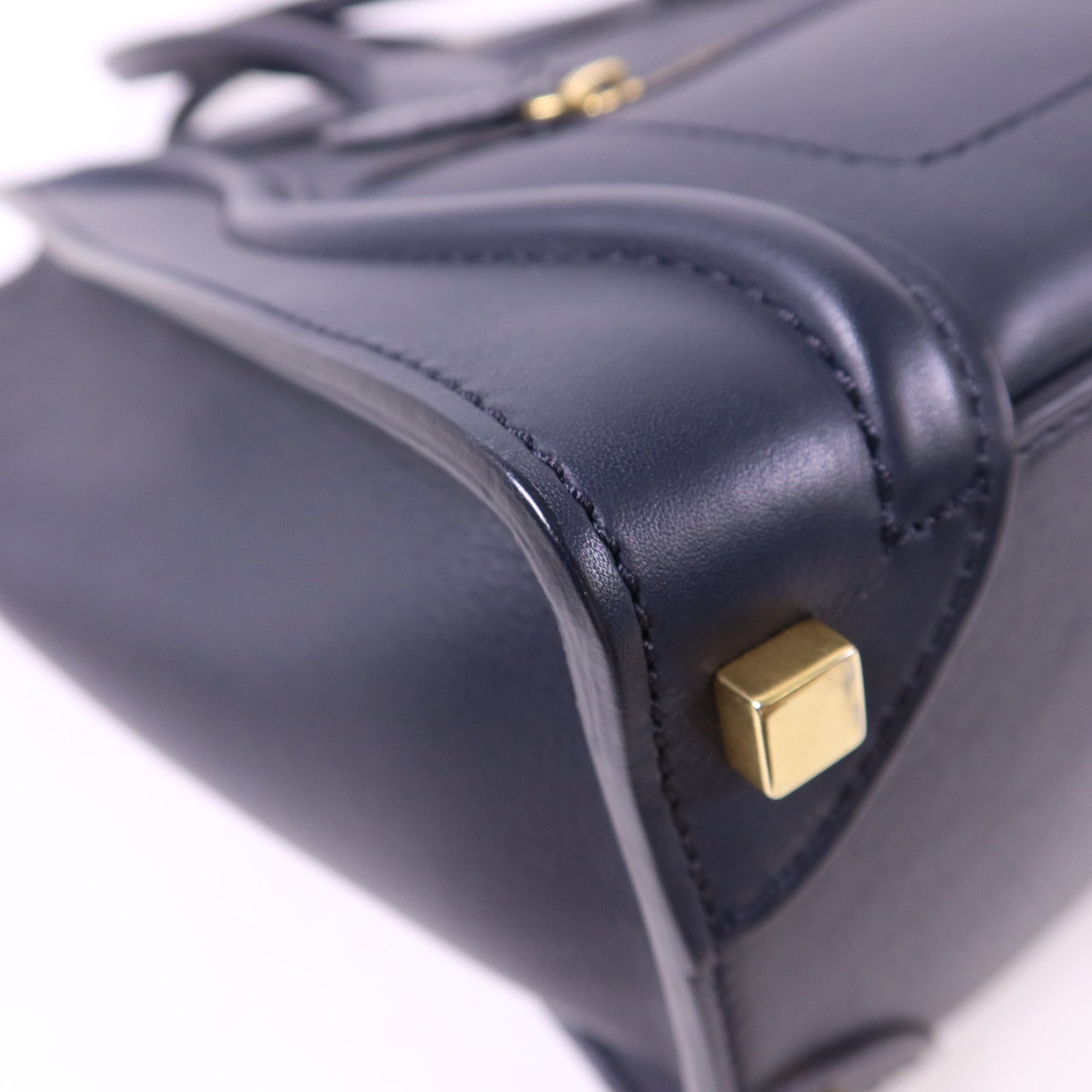 CELINE 牛皮皮革Micro Luggage金扣手挽袋