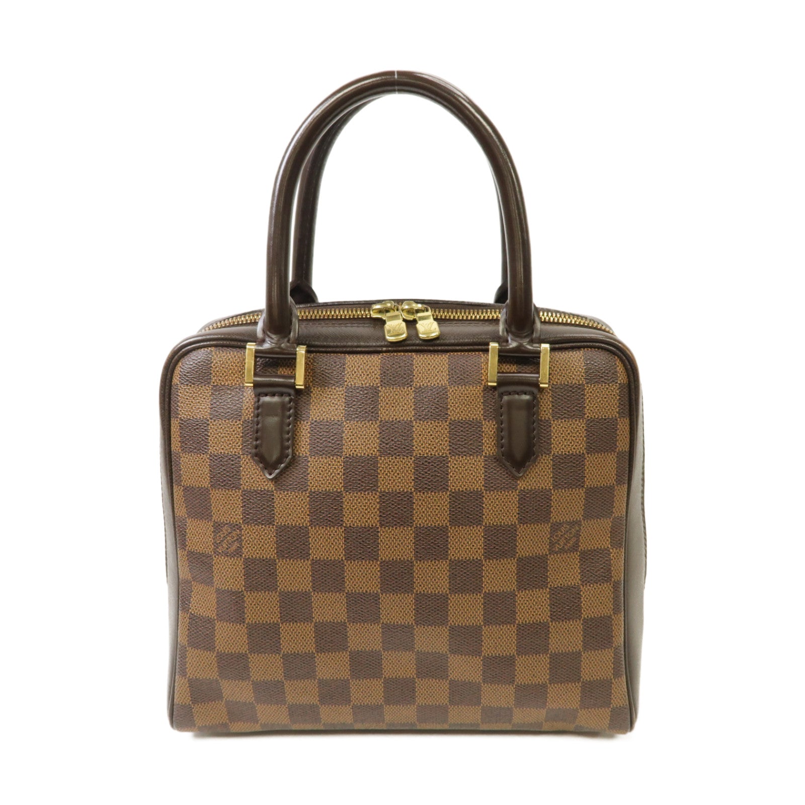LOUIS VUITTON 【激減優惠】Damier Brera金扣手挽袋棕色
