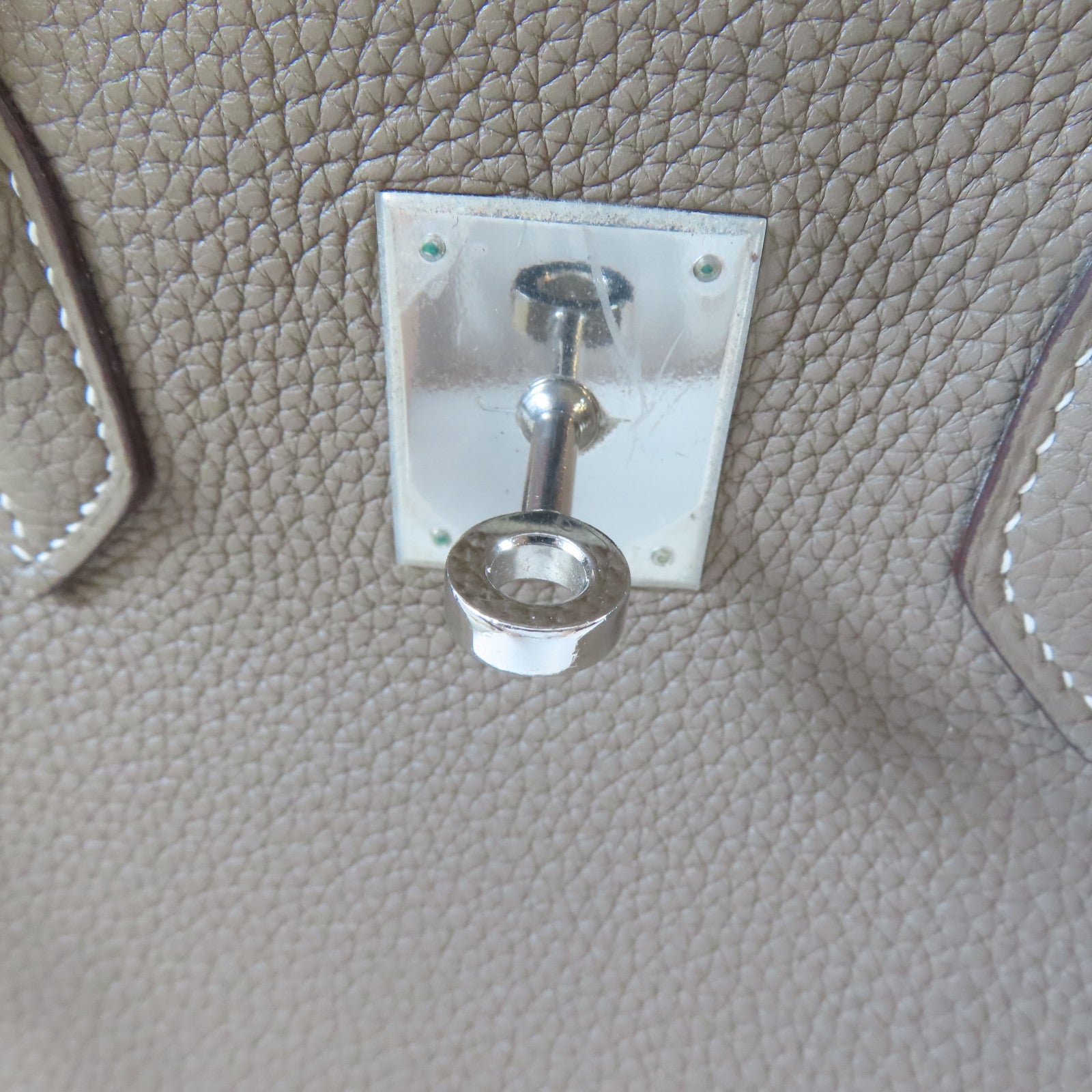 HERMES Togo皮革Birkin 30銀扣手挽袋啡色