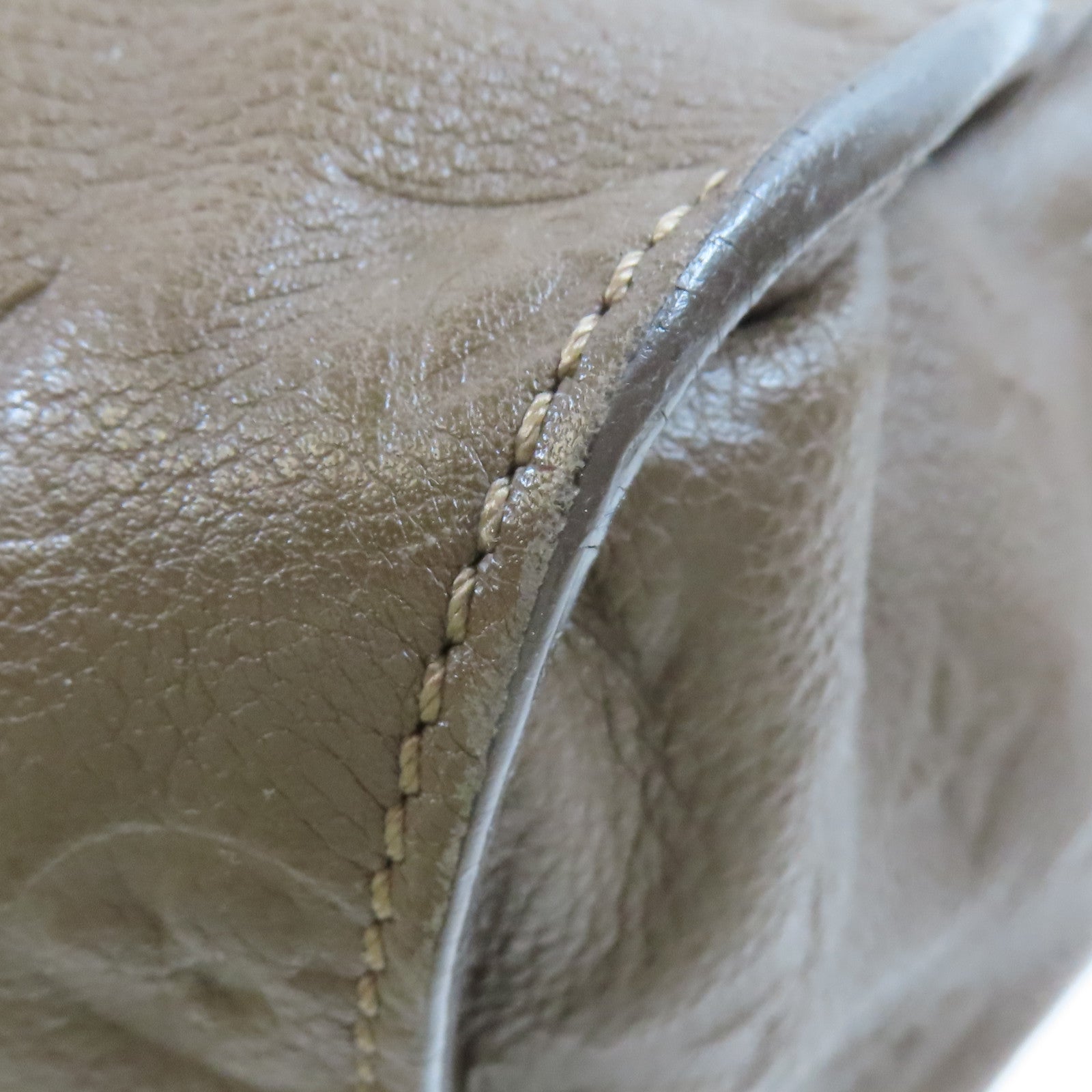 LOUIS VUITTON Monogram Empreinte Lumineuse PM金扣手挽肩背兩用袋棕色