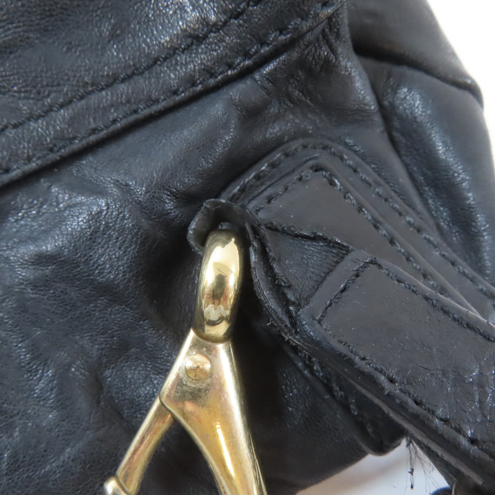 GIVENCHY 牛皮皮革Pandora Bag金扣手挽肩背兩用袋黑色