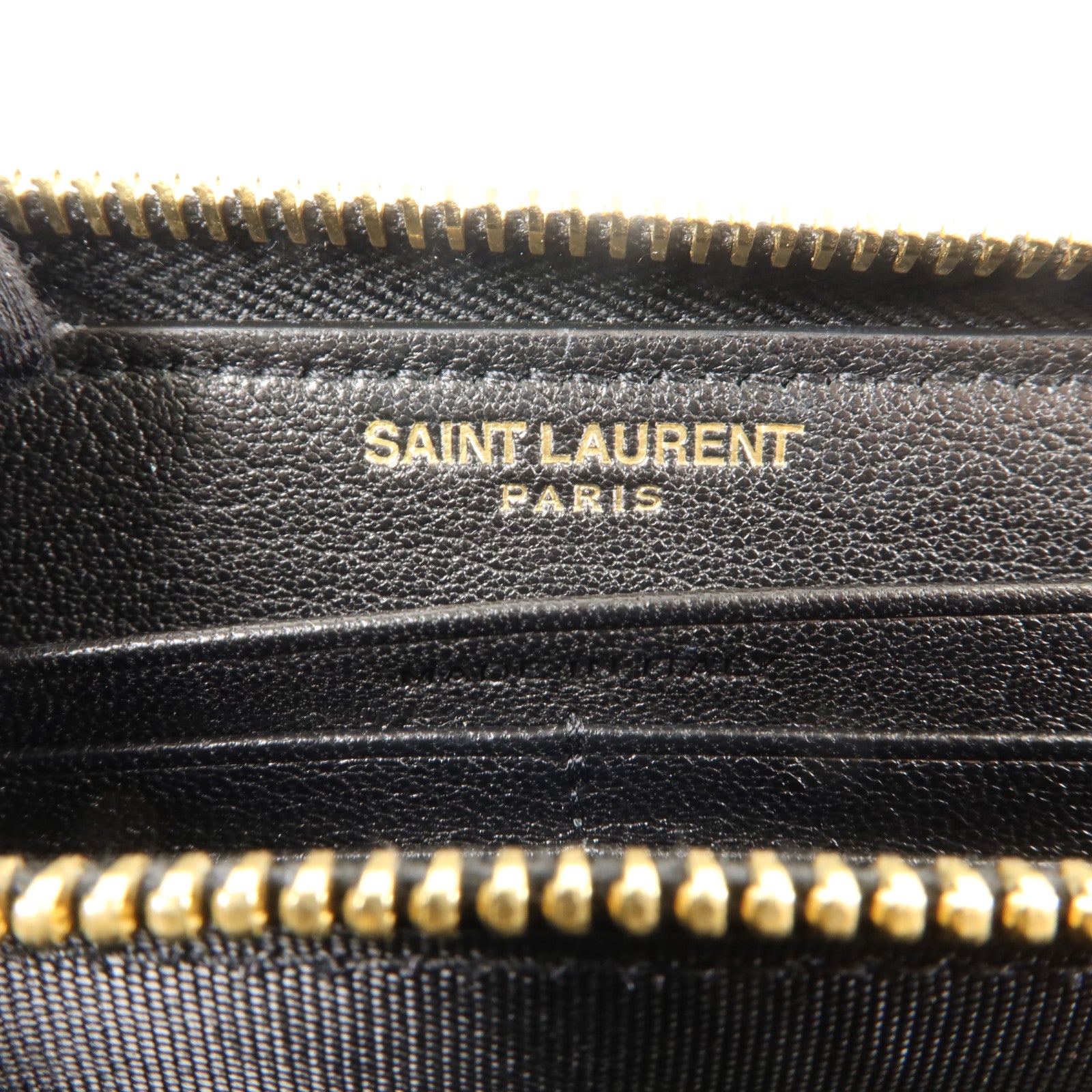 YVES SAINT LAURENT 牛皮皮革Cassandre Matelasse Long Wallet金扣長錢包