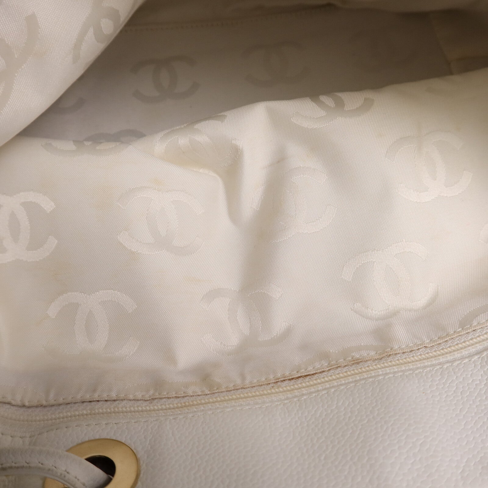 CHANEL 牛皮皮革Vintage Shoulder Bag金扣肩背袋