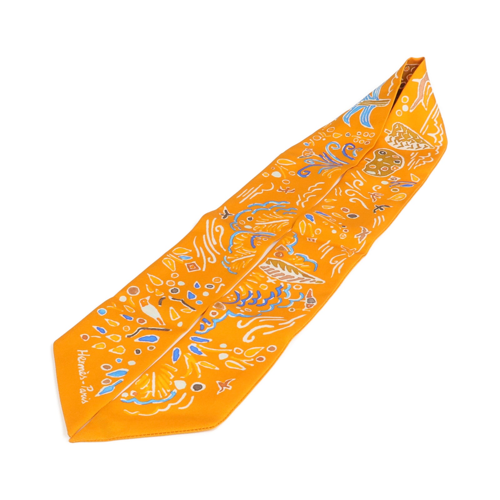 HERMES 【激減優惠】絲質Twilly絲巾