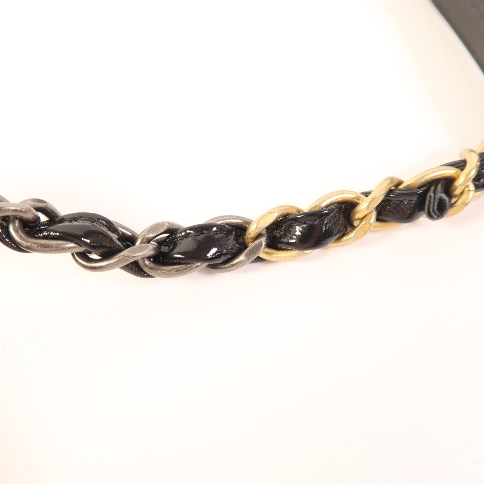 CHANEL 漆皮皮革Coco Mark Chain Tote Bag鏈帶肩背袋