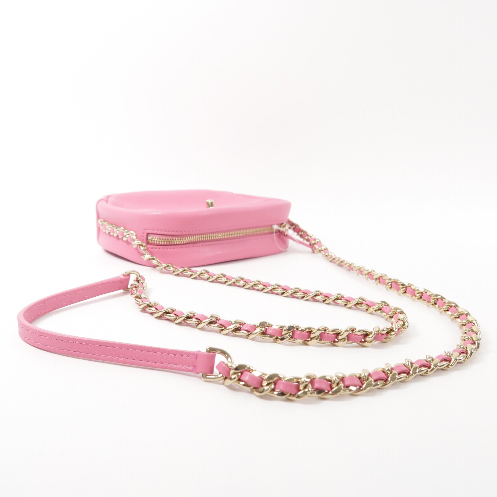 CHANEL 山羊皮革Camera Bag鏈帶肩背袋