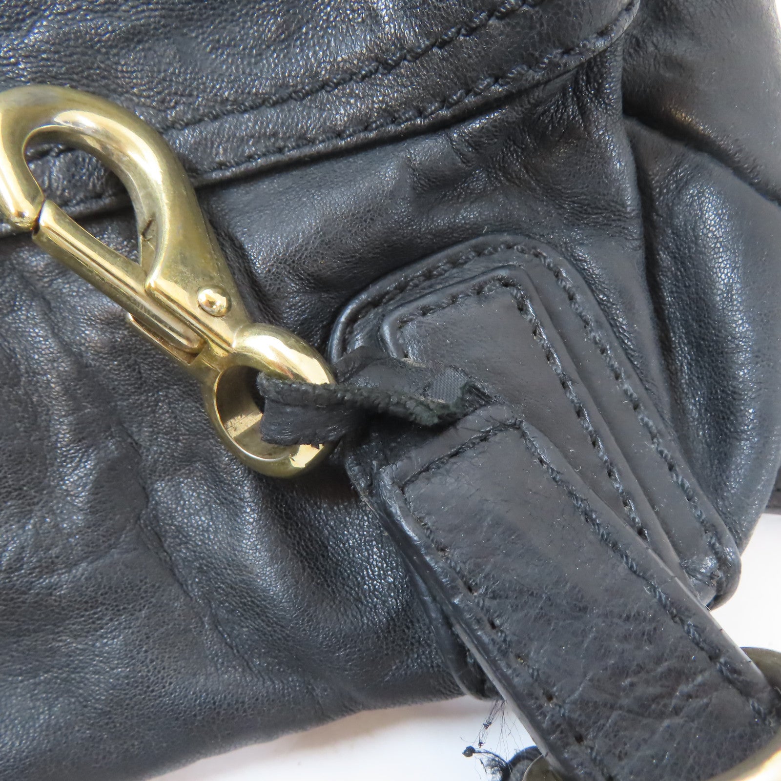 GIVENCHY 牛皮皮革Pandora Bag金扣手挽肩背兩用袋黑色