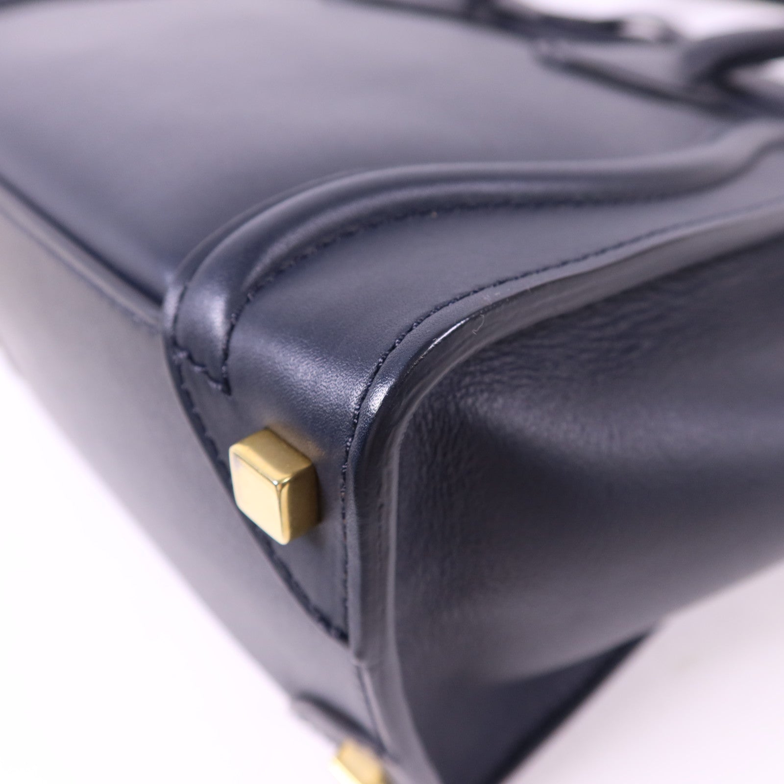 CELINE 牛皮皮革Micro Luggage金扣手挽袋