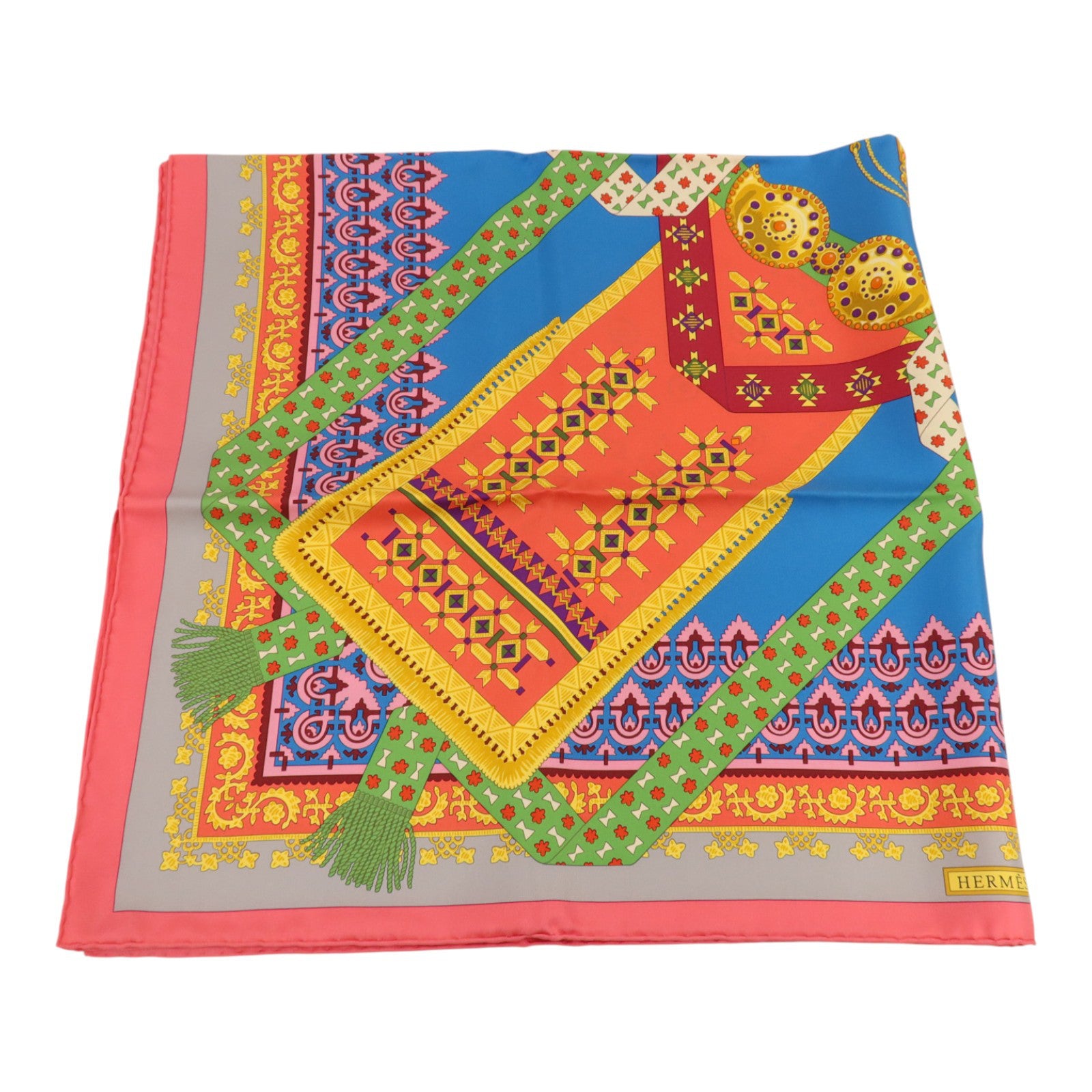 HERMES 絲質Scarf 90x90cm絲巾