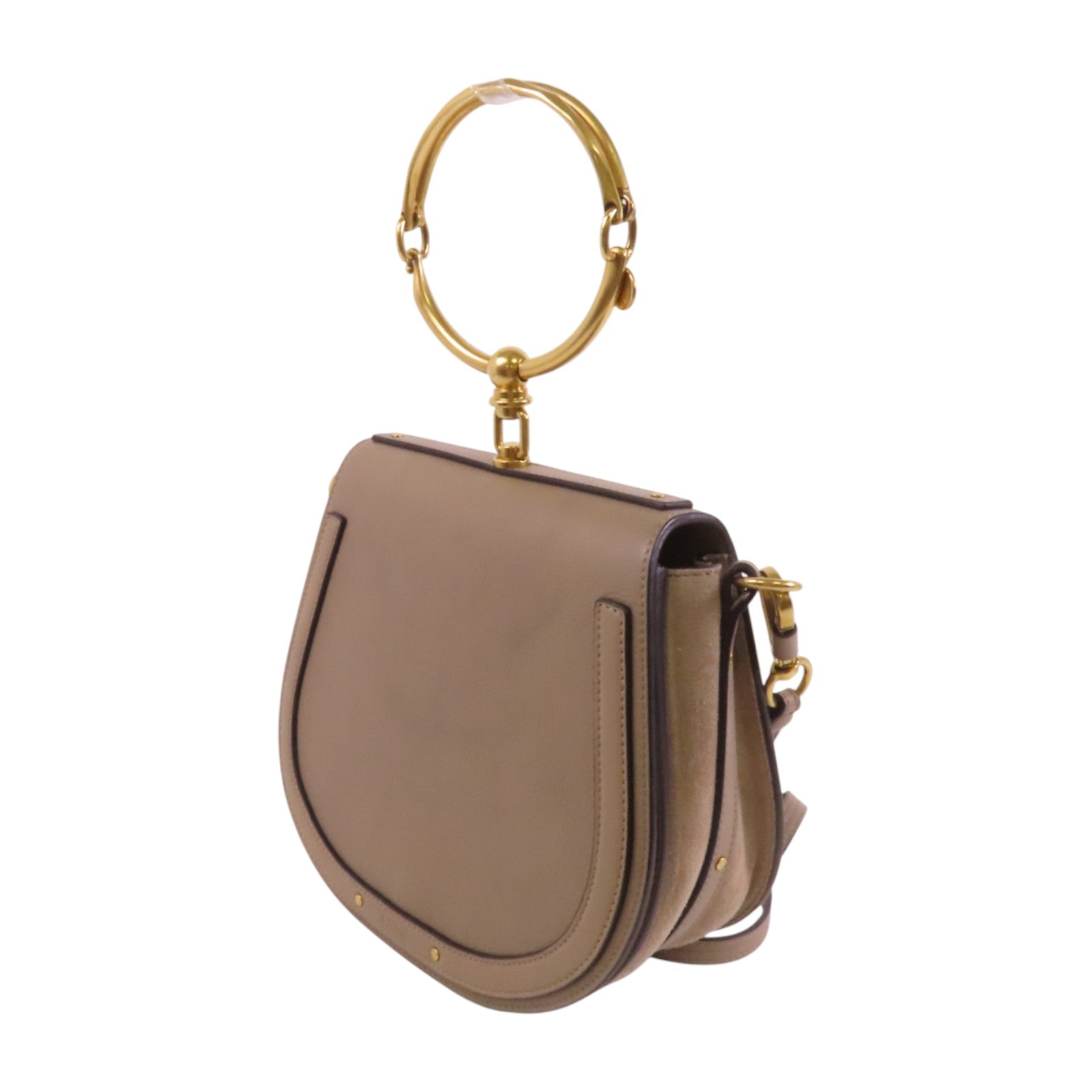 Chloe 牛皮皮革Nile金扣手挽肩背兩用袋