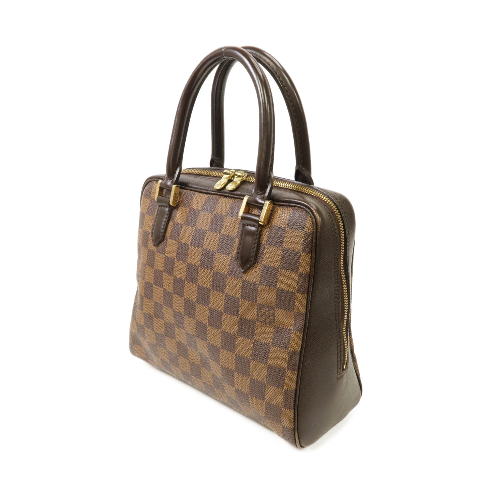 LOUIS VUITTON 【激減優惠】Damier Brera金扣手挽袋棕色