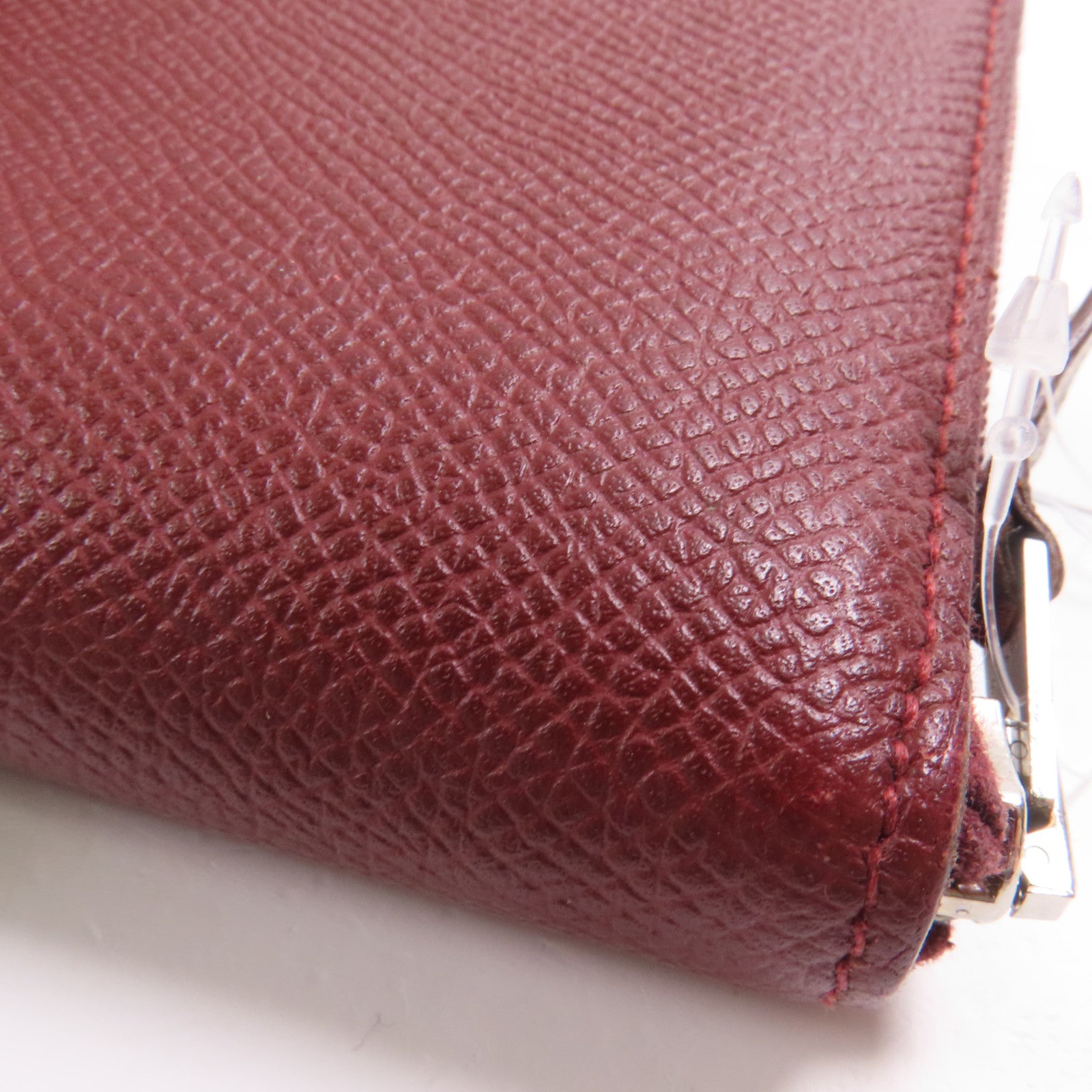 HERMES Epsom皮革Silk In Compact銀扣錢包