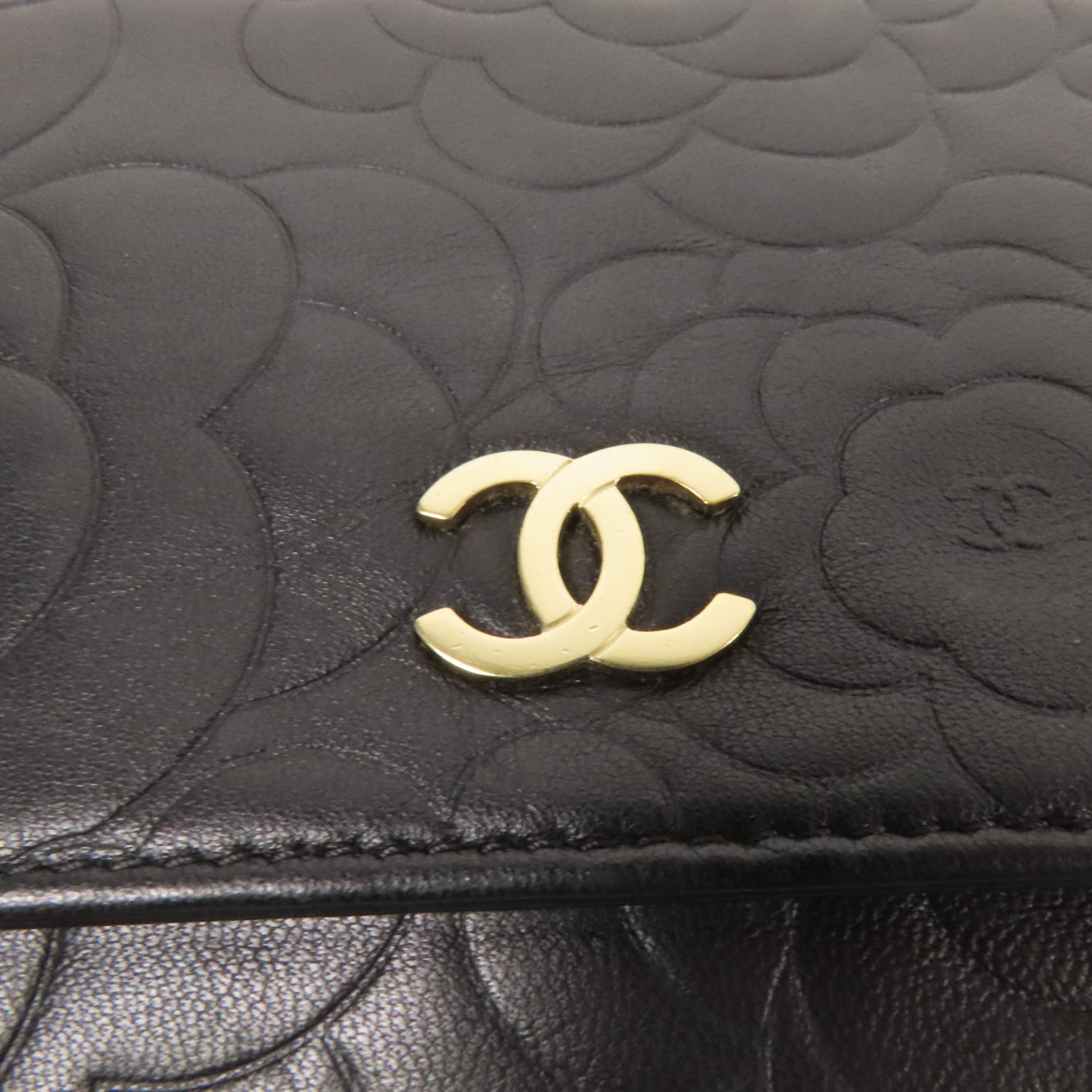 CHANEL 羊皮皮革WOC Wallet On Chain金扣鏈帶肩背袋