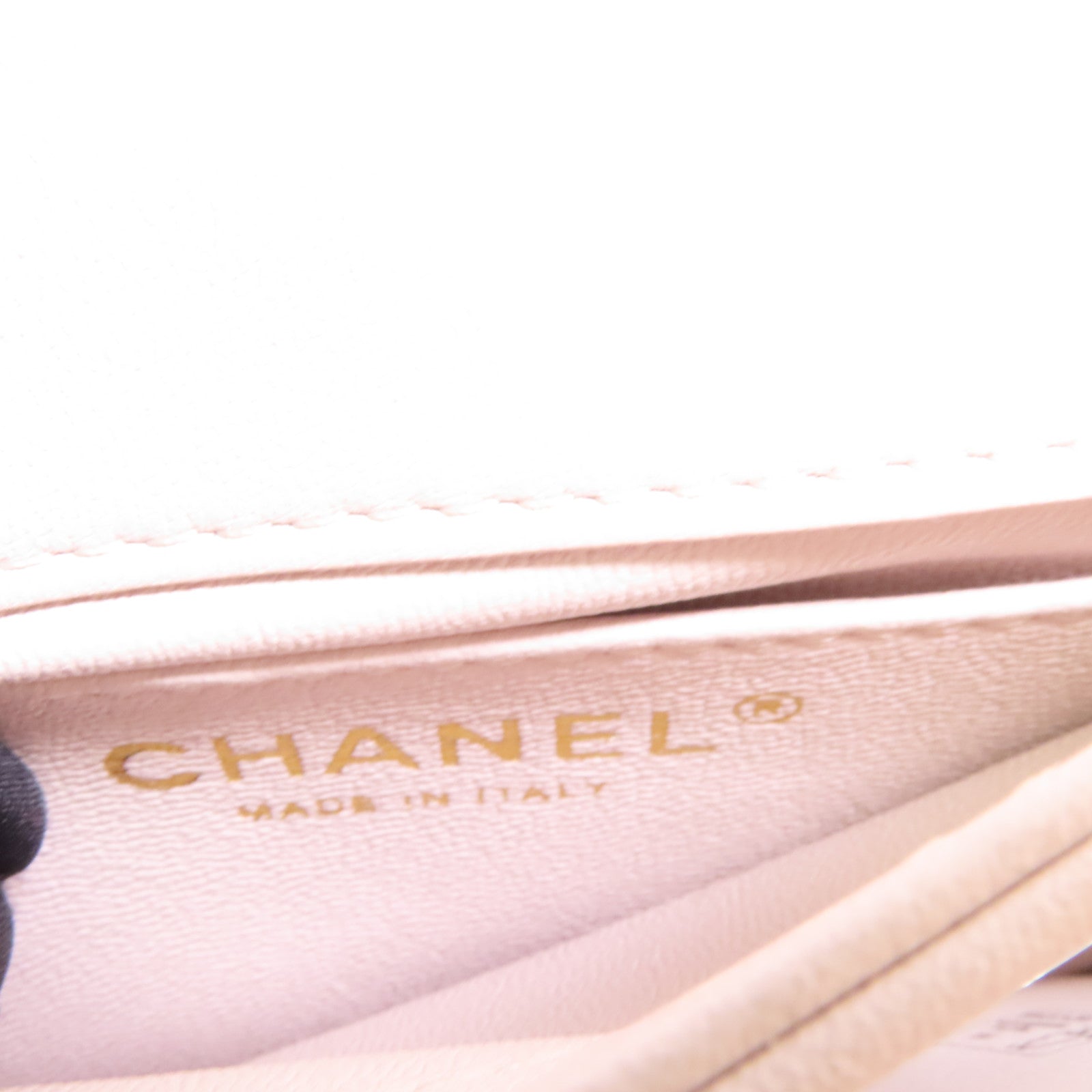 CHANEL 牛皮皮革Handle Flap金扣手挽肩背兩用袋