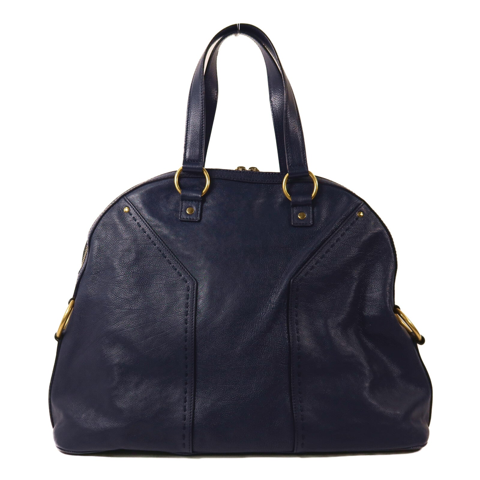 YVES SAINT LAURENT 牛皮皮革Muse金扣手挽袋