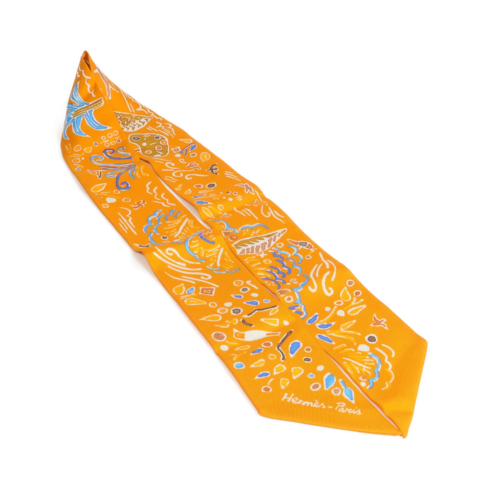 HERMES 【激減優惠】絲質Twilly絲巾