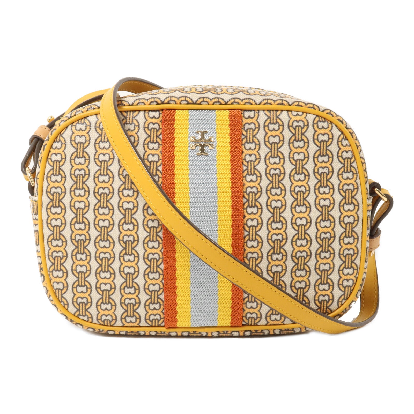 Tory Burch 塗層帆布Camera Bag肩背袋