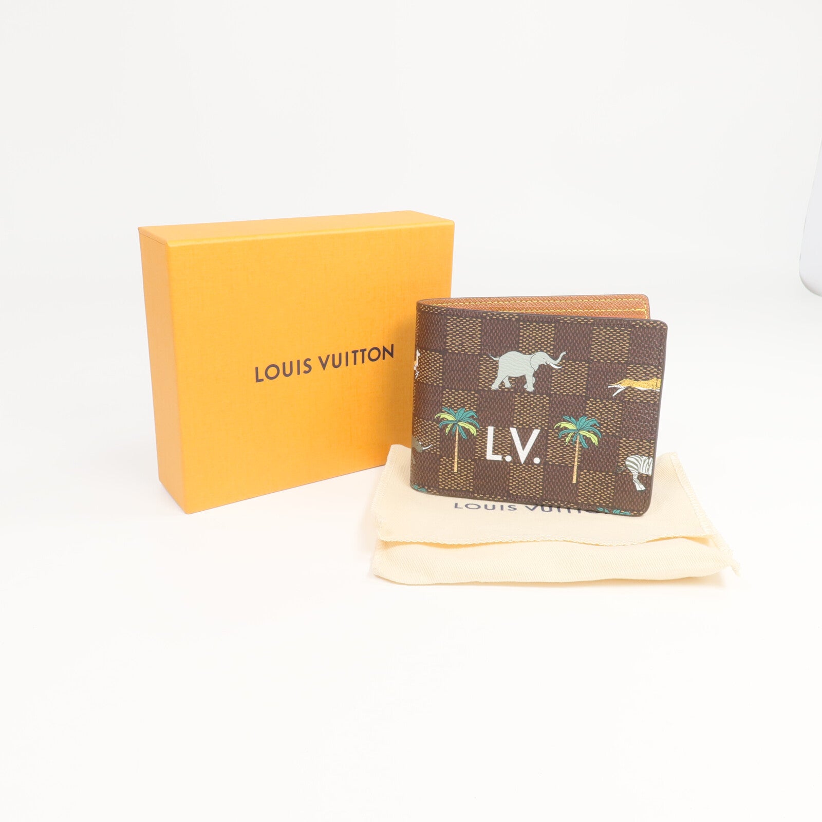LOUIS VUITTON Damier Other Multiple Wallet x The Darjeeling Limited
