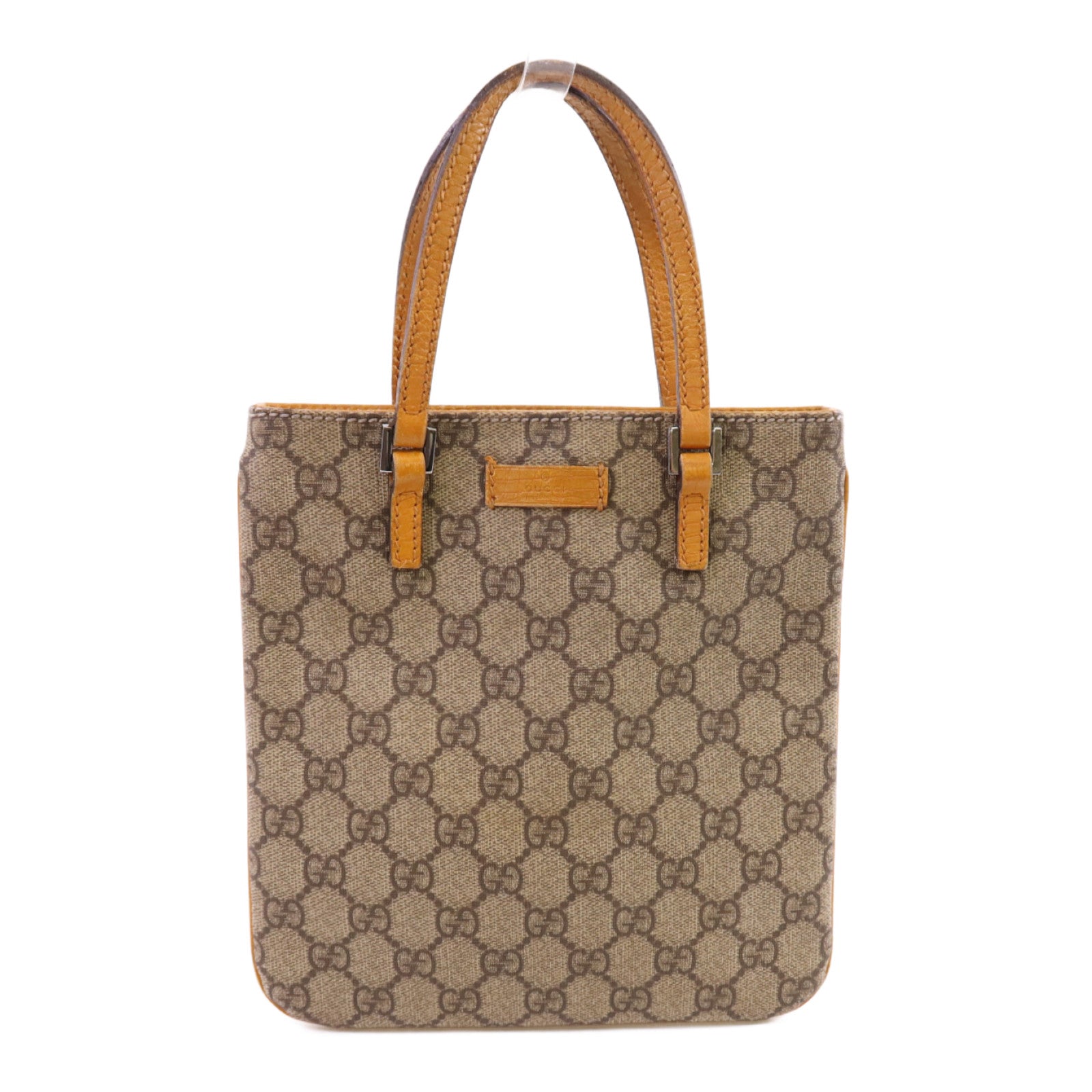 GUCCI 塗層帆布Hand Bag銀扣手挽袋