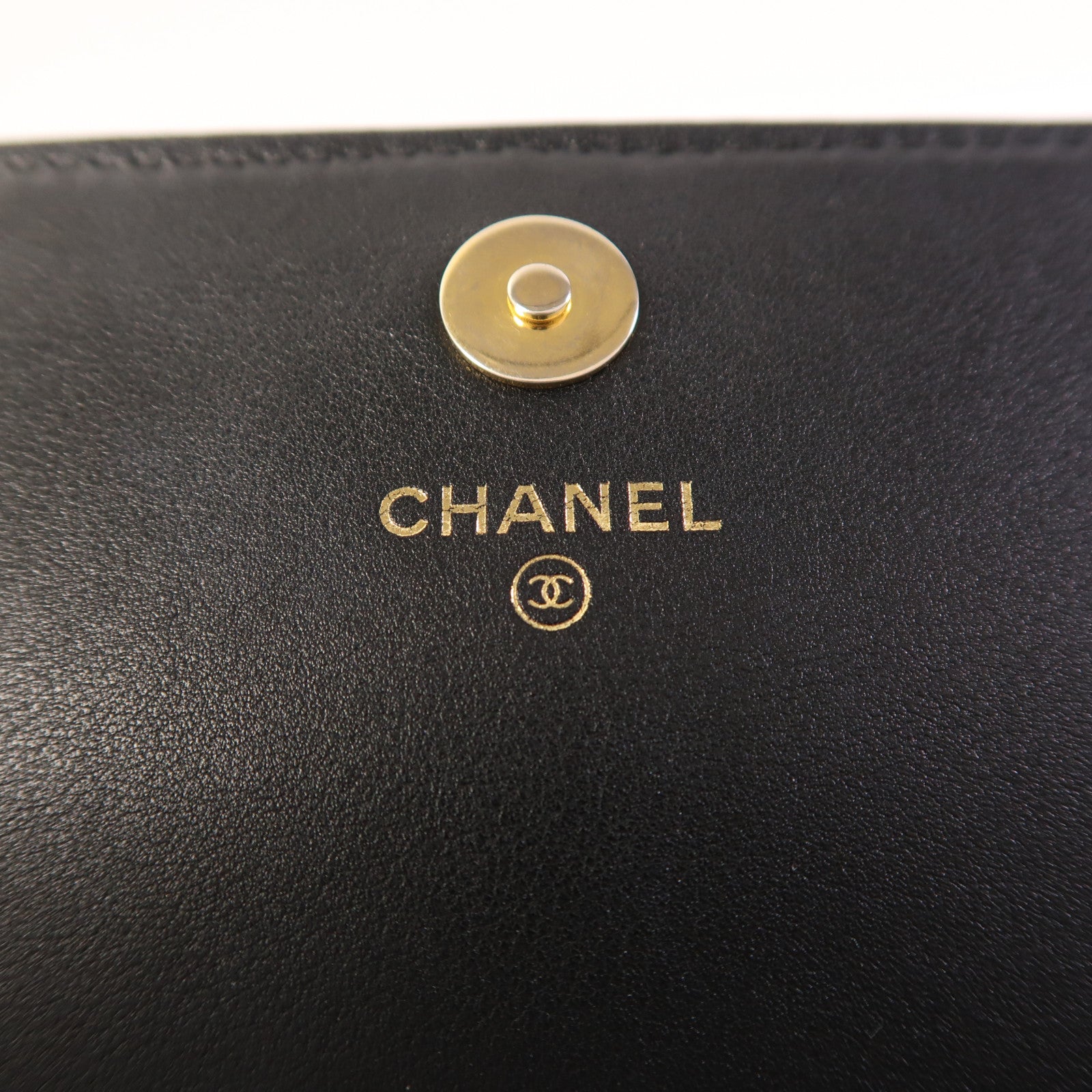 CHANEL 牛皮皮革Clutch Bag金扣手拿包