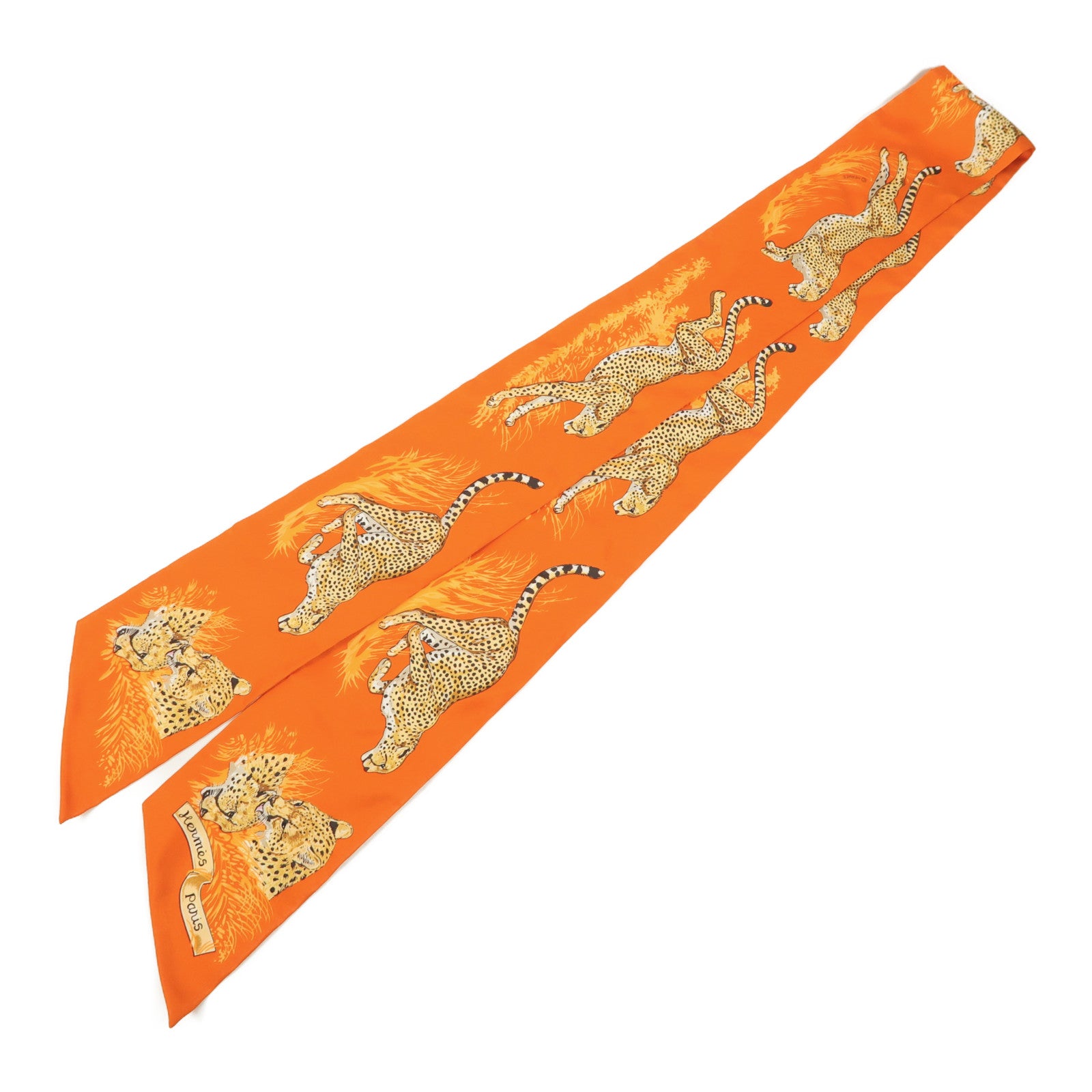 HERMES 絲質Maxi Twilly絲巾