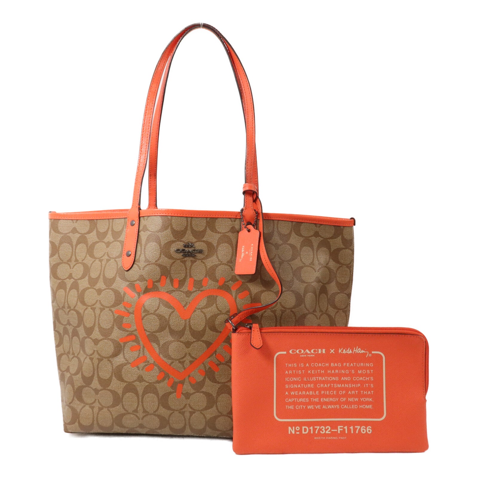 COACH 塗層帆布Coach x Keith Haring Reversible Tote Bag手挽袋