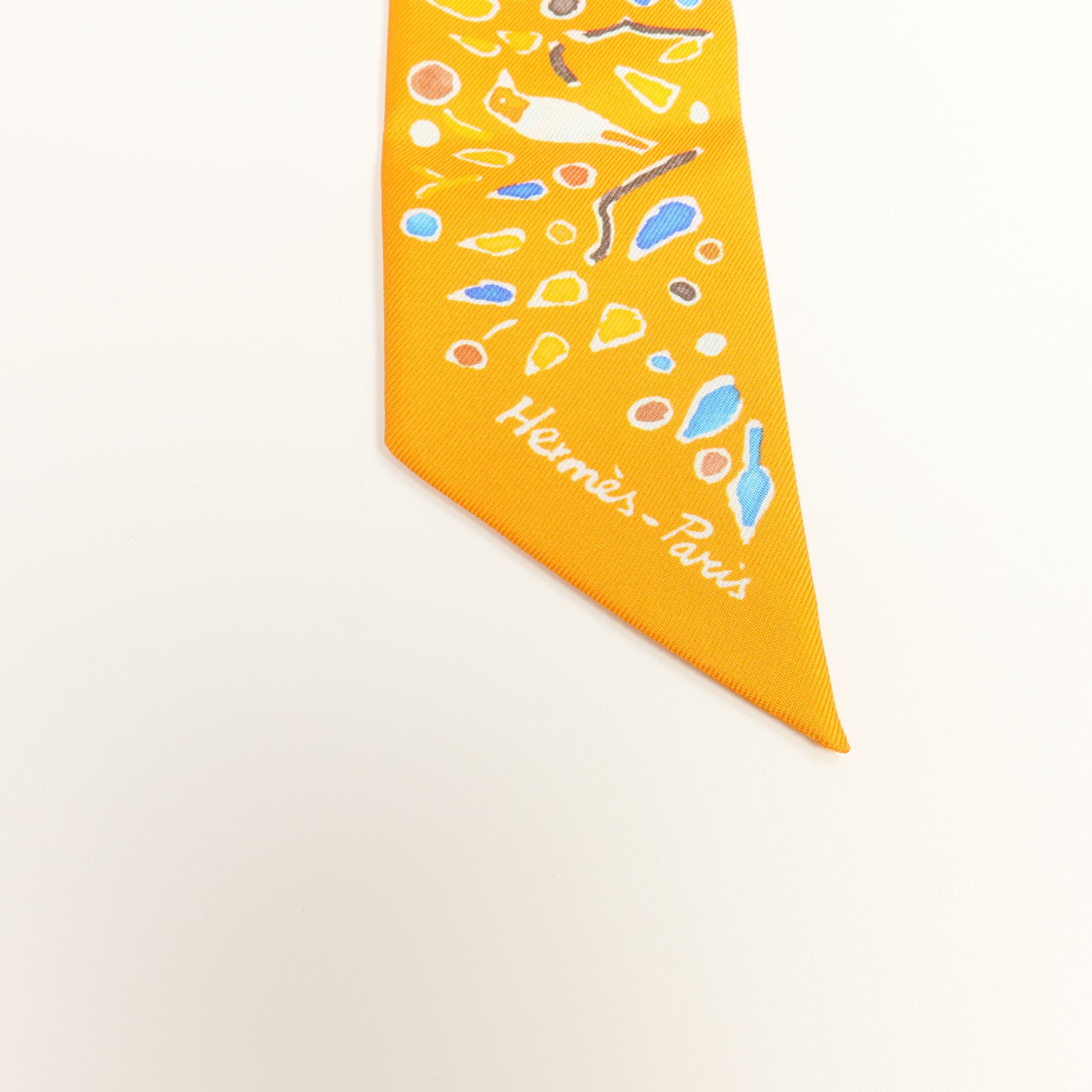 HERMES 【激減優惠】絲質Twilly絲巾