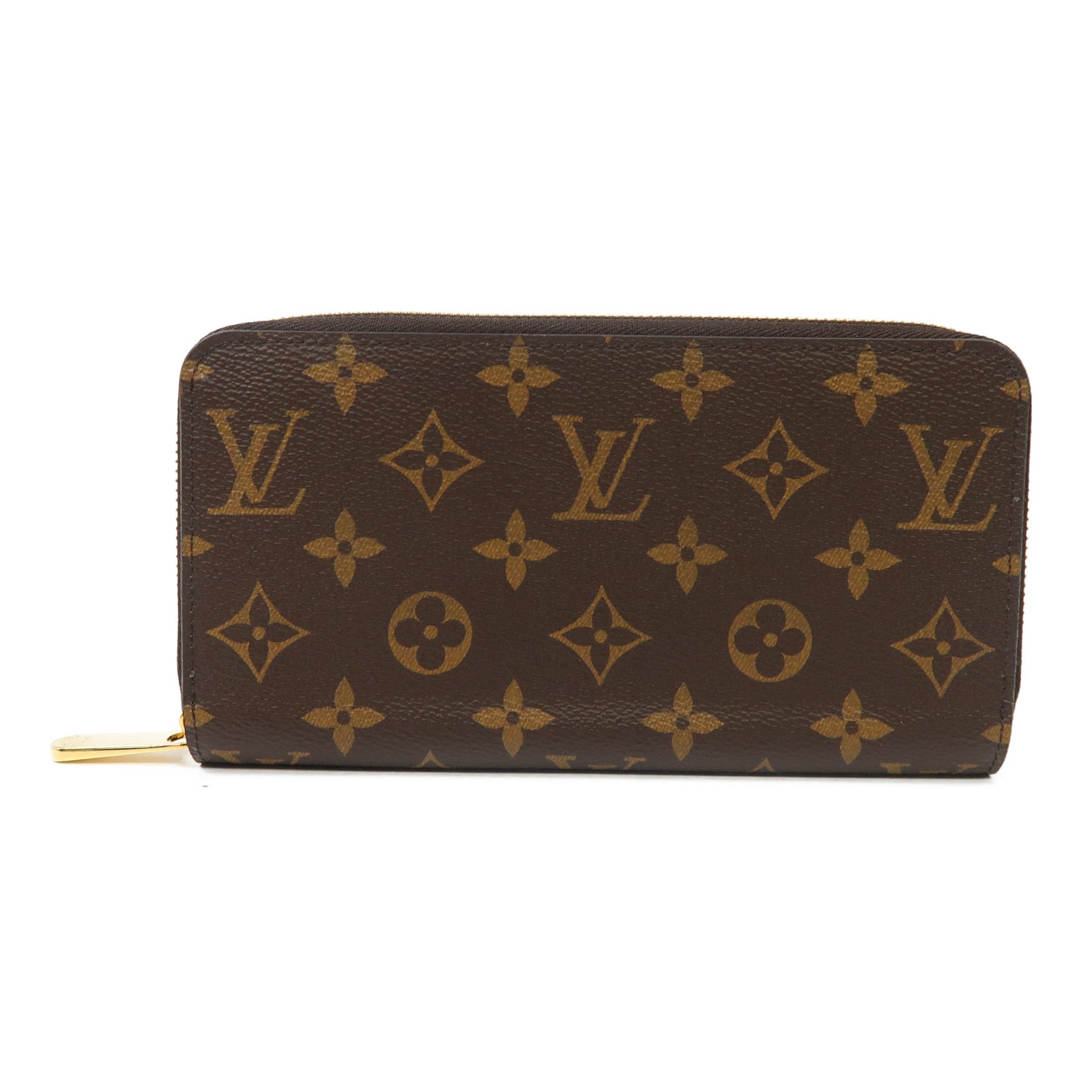 LOUIS VUITTON Monogram Long Wallet金扣長錢包棕色