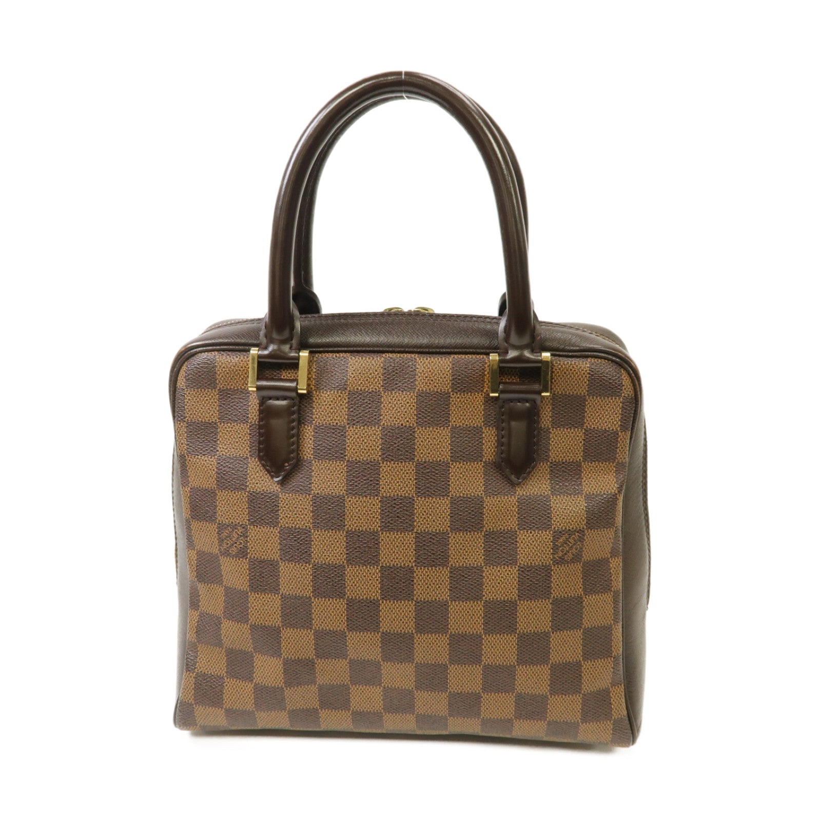 LOUIS VUITTON 【激減優惠】Damier Brera金扣手挽袋棕色