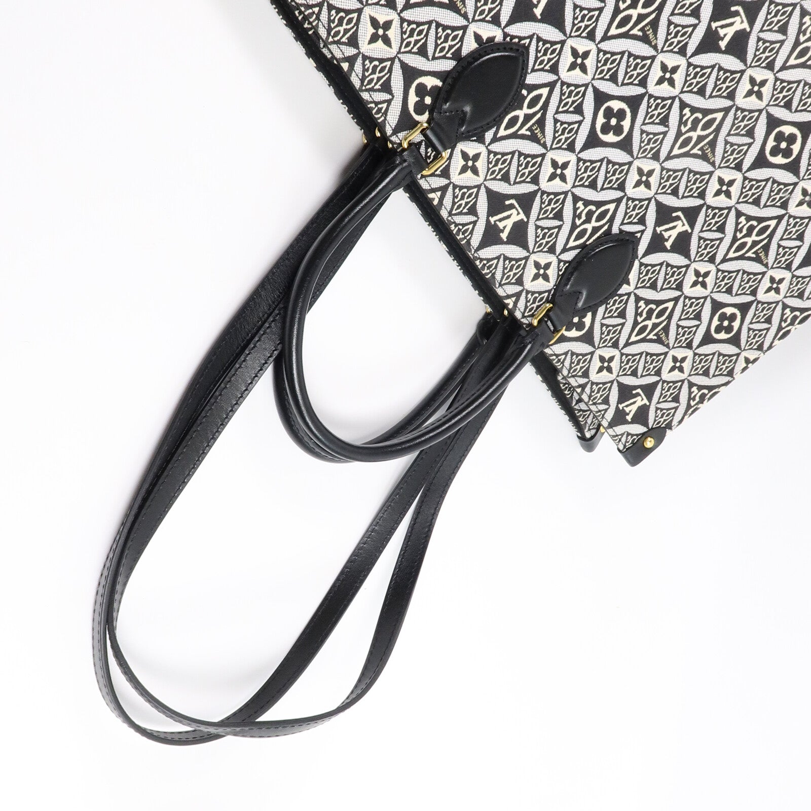 LOUIS VUITTON Monogram Jacquard Since 1854 OnTheGo GMLOUIS VUITTON LV 2 Way Bag Monogram Jacquard Since 1854 OnTheGo GM M57207 Canvas金扣手挽肩背兩用袋