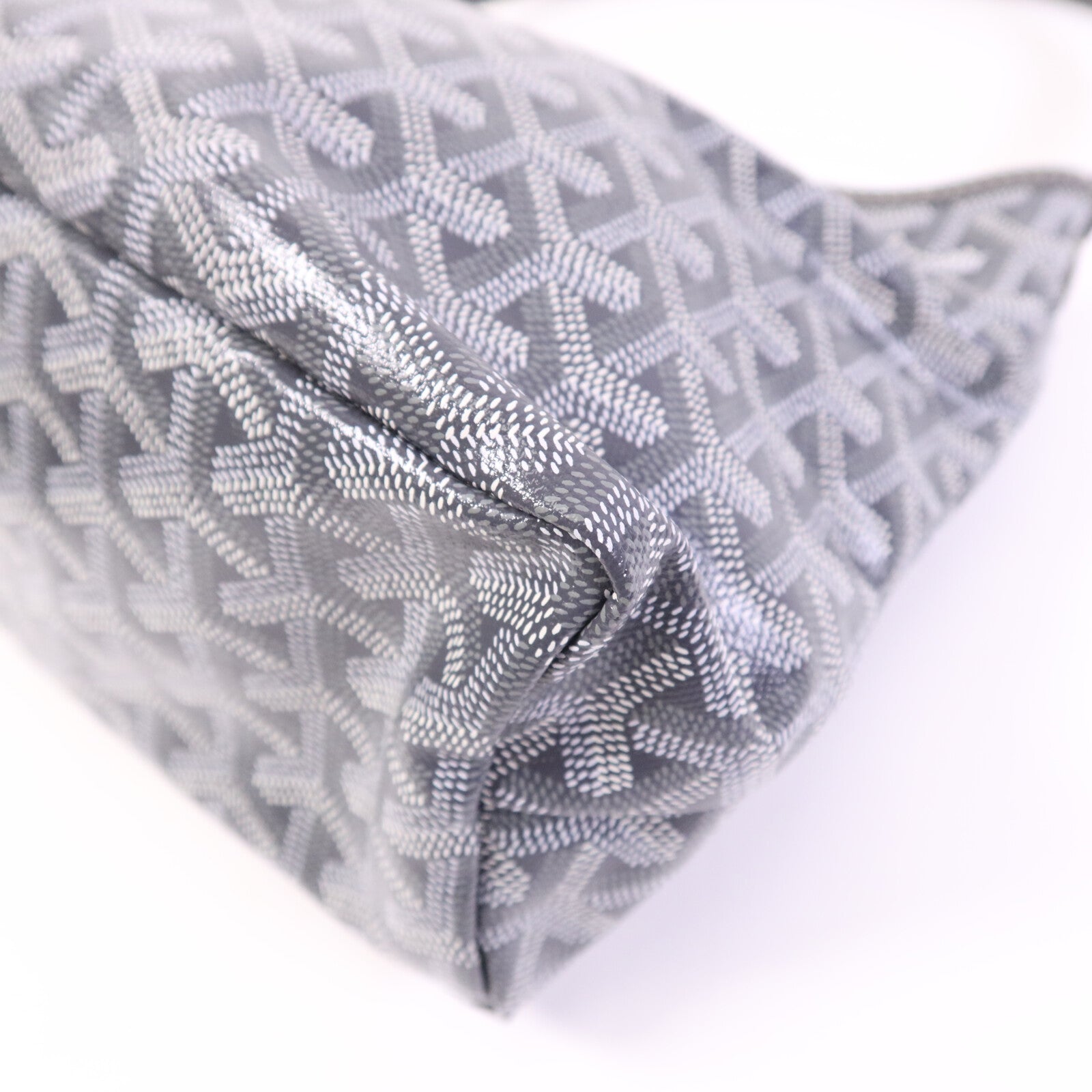 GOYARD 塗層帆布Mini Hobo銀扣手挽袋