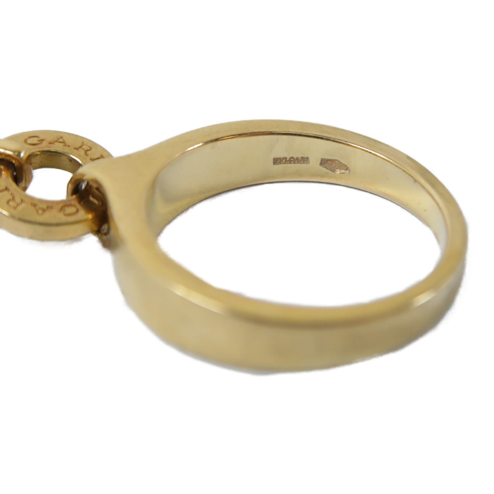 BVLGARI 18K黃金B-Zero Element Dia Ring戒指US#5.25