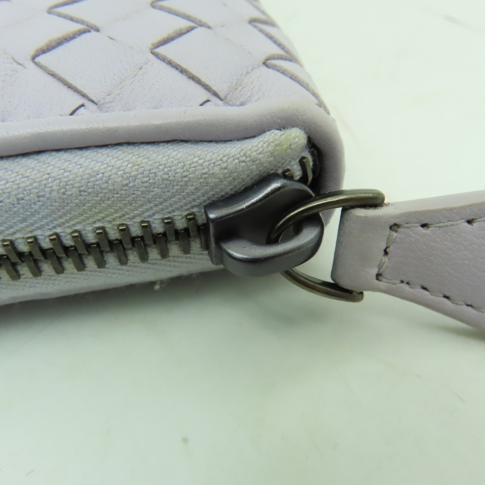 BOTTEGA VENETA 羊皮皮革Long Wallet長錢包淺紫色