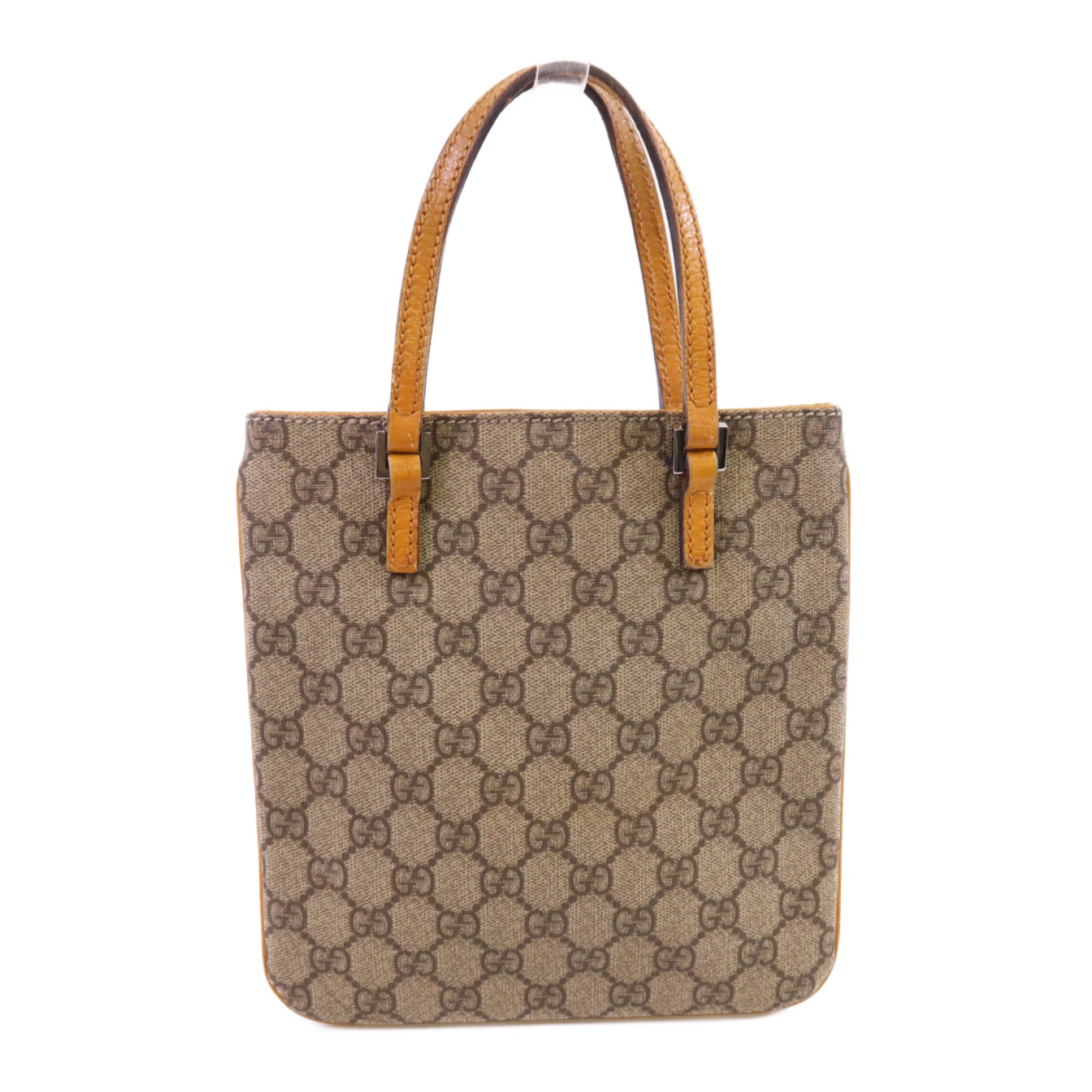 GUCCI 塗層帆布Hand Bag銀扣手挽袋