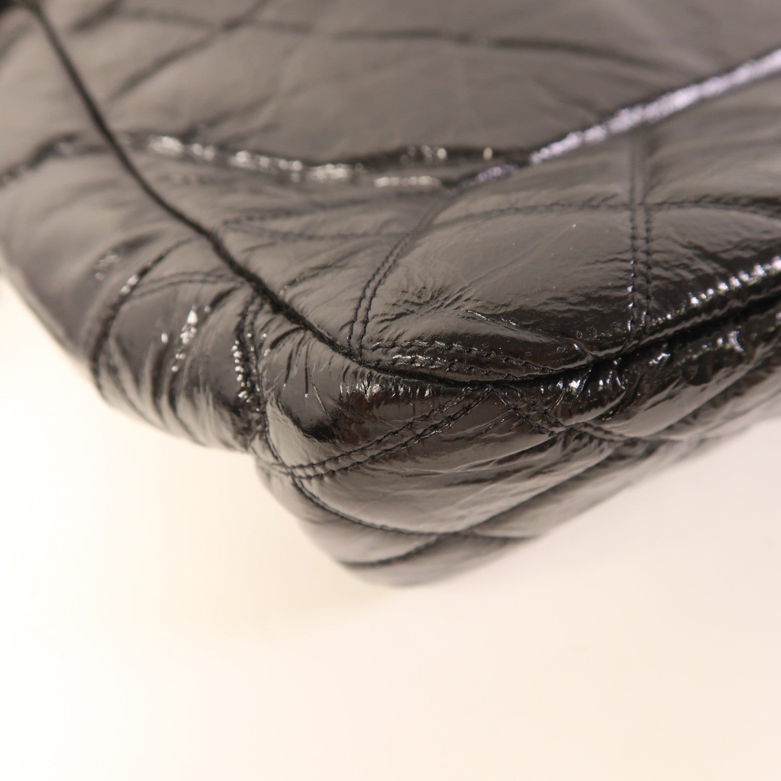 CHANEL 漆皮皮革Coco Mark Chain Tote Bag鏈帶肩背袋