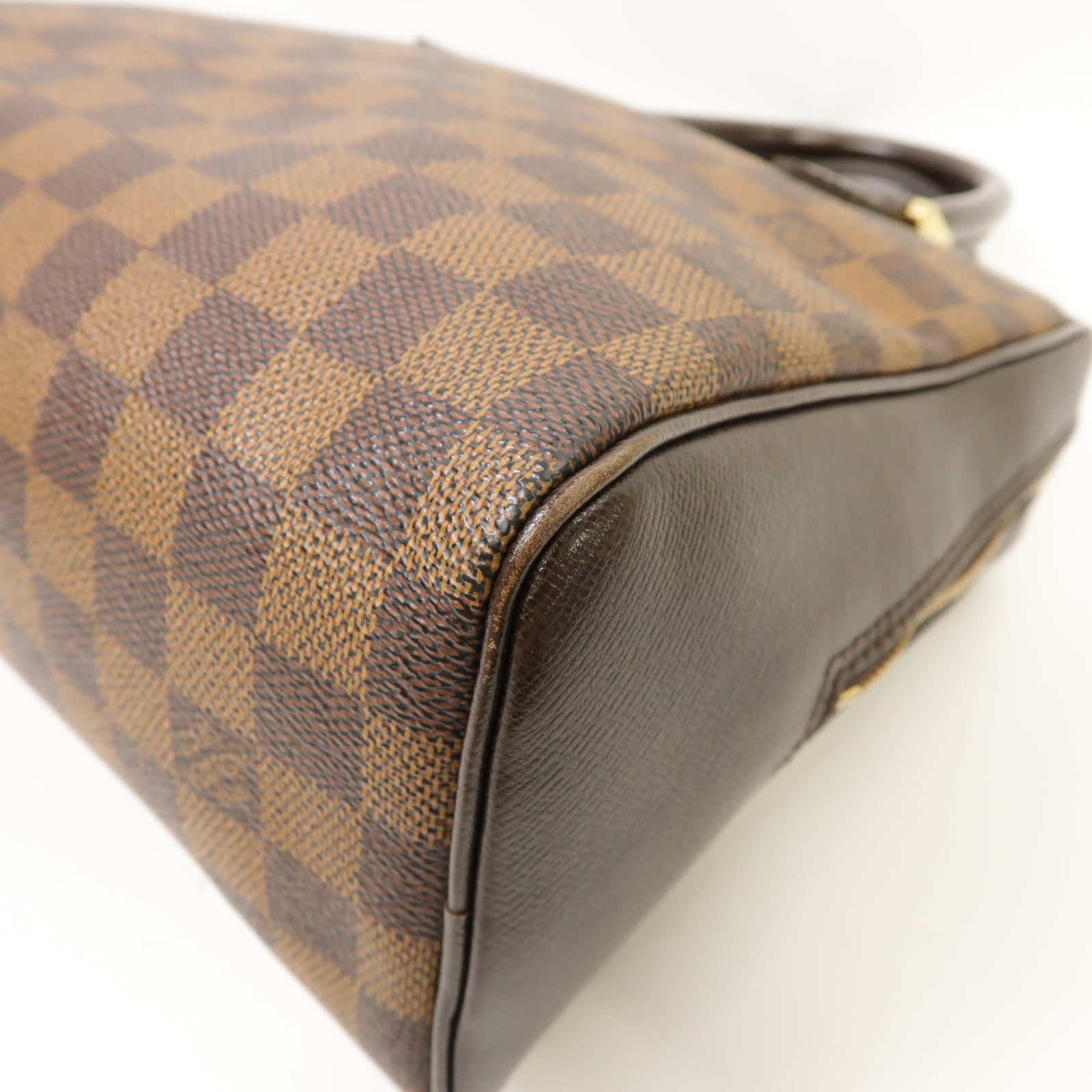 LOUIS VUITTON 【激減優惠】Damier Brera金扣手挽袋棕色