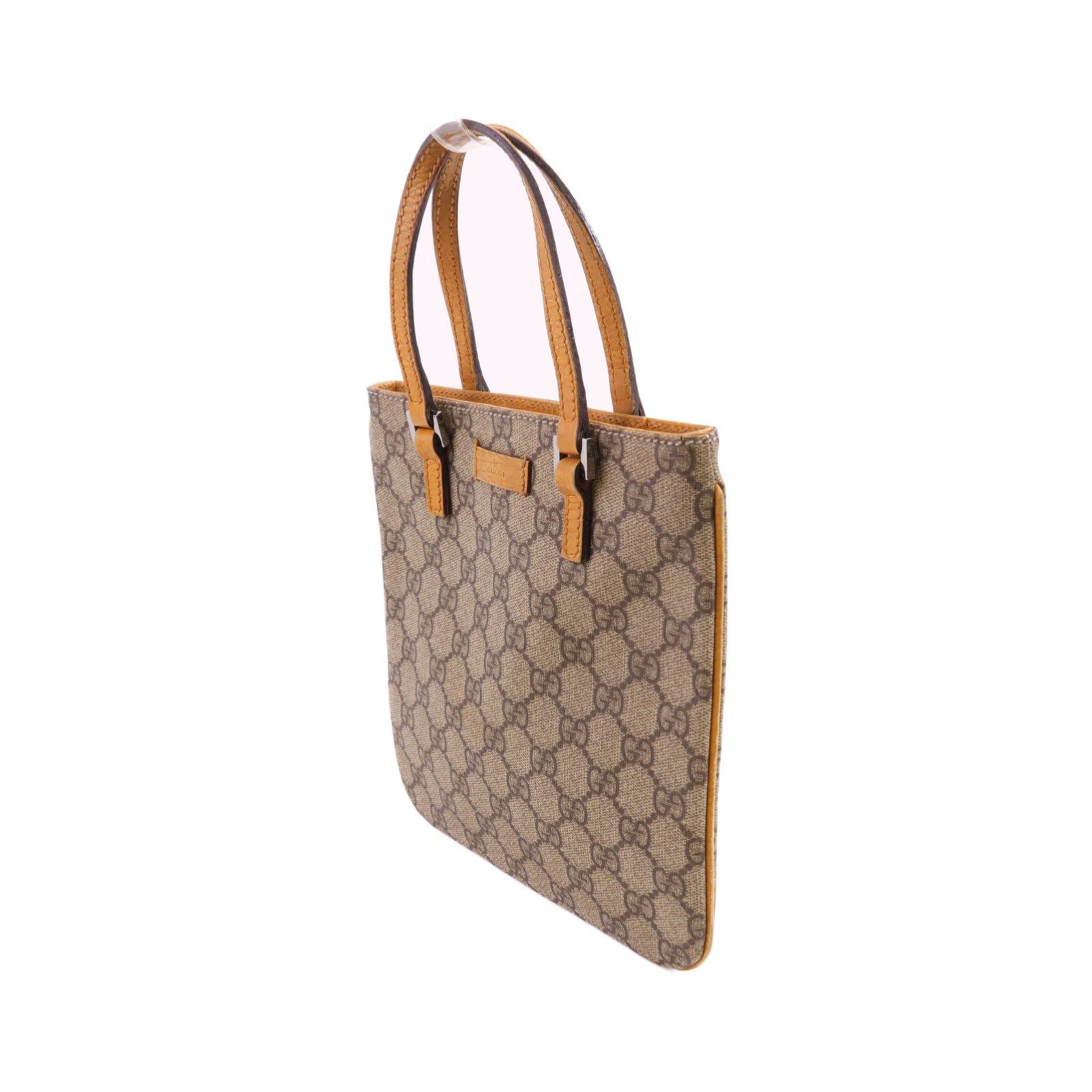 GUCCI 塗層帆布Hand Bag銀扣手挽袋